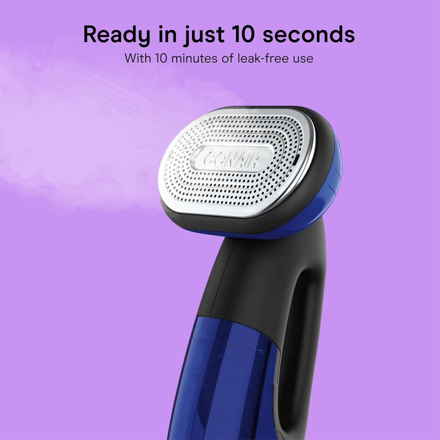 image:imageConair 2in1 Handheld Steamer and Iron for Clothes Turbo ExtremeSteam 1875W Garment Steamer and Clothing IronBlack Blue Versatile vertical or horizontal steam iron with smart sensor and 4 steam levels Blue Model GS108One Size