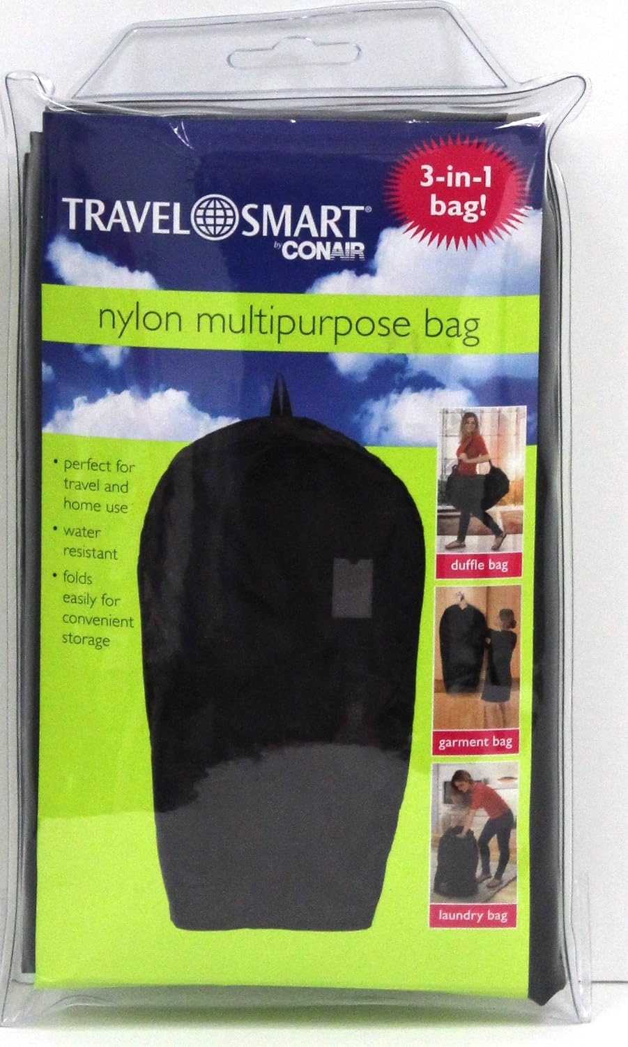 image:imageConair 3in1 Multipurpose Travel Bag Duffle bag Garment bag Laundry bag by Travel Smart