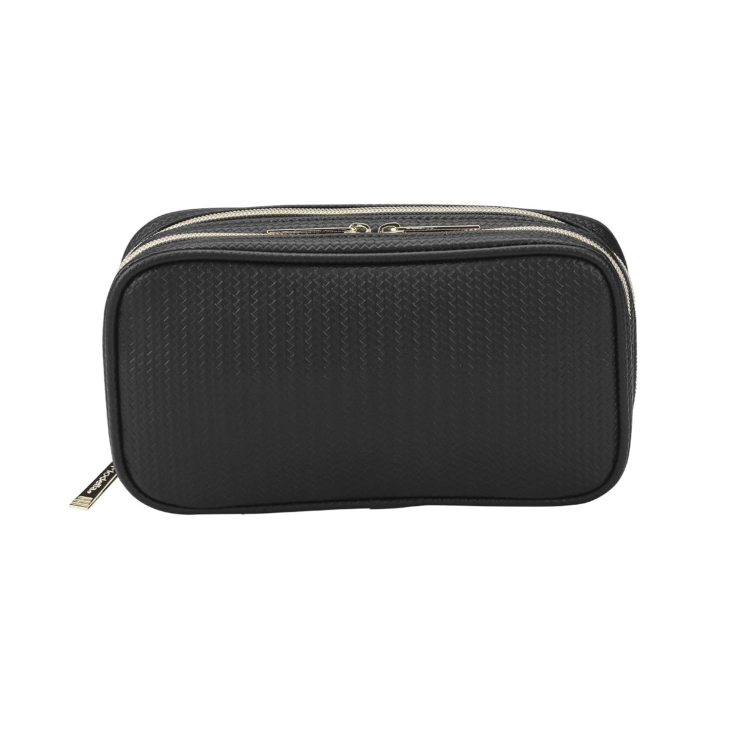image:imageConair 5 Piece Toiletry and Cosmetic Bag Set Under 30 Includes 1 Large Weekender Bag and 4 Organizer Bags in Blue Swirl Prints Pack of 2Black