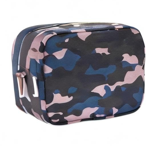 image:imageConair 5 Piece Toiletry and Cosmetic Bag Set Under 30 Includes 1 Large Weekender Bag and 4 Organizer Bags in Blue Swirl Prints Pack of 2Blue Pink Black Camo
