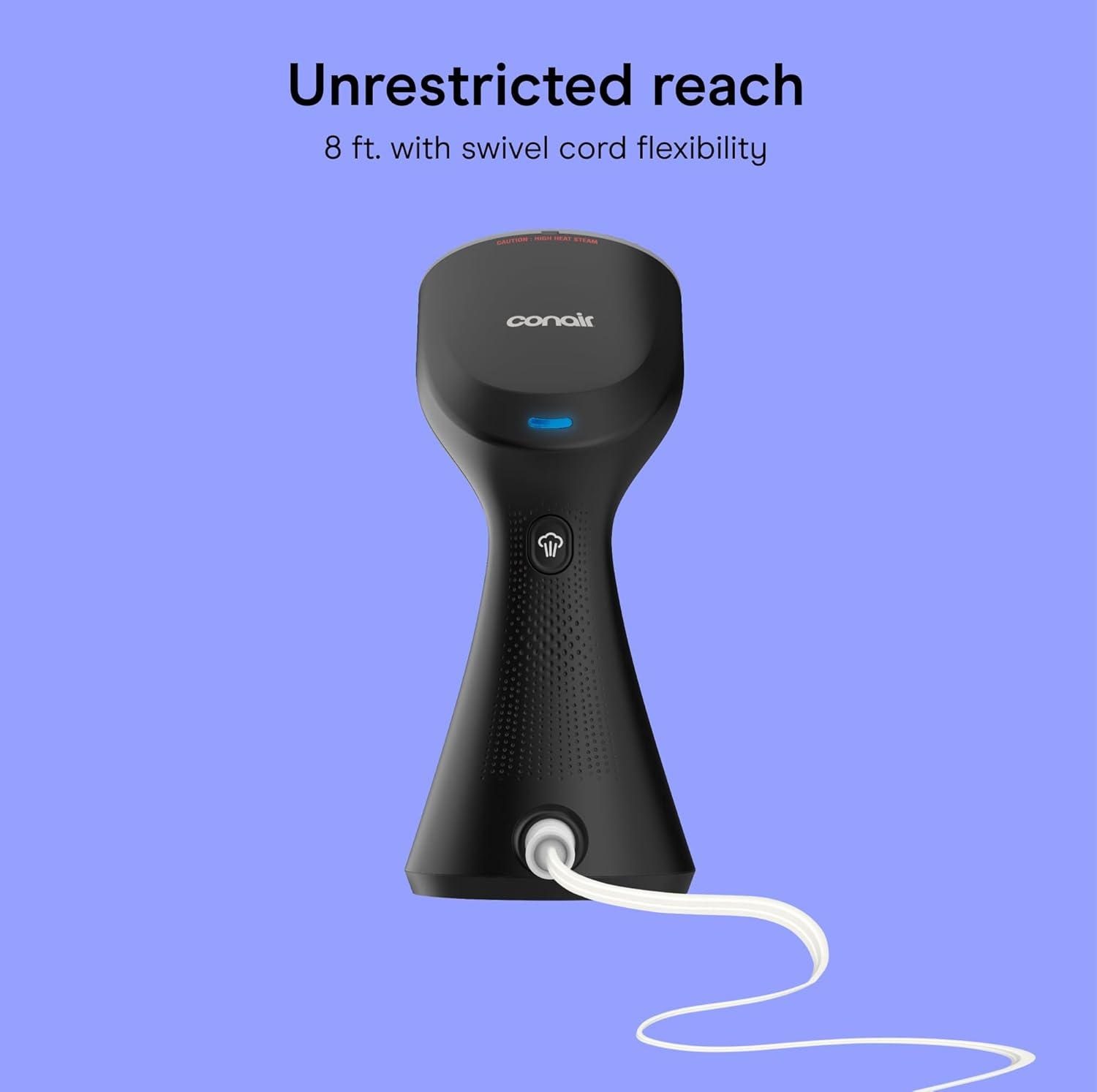 image:imageConair Compact Travel Handheld Garment Steamer Portable 1100W travelfriendly steamer with 30second heatup for all fabrics Black Model GS81