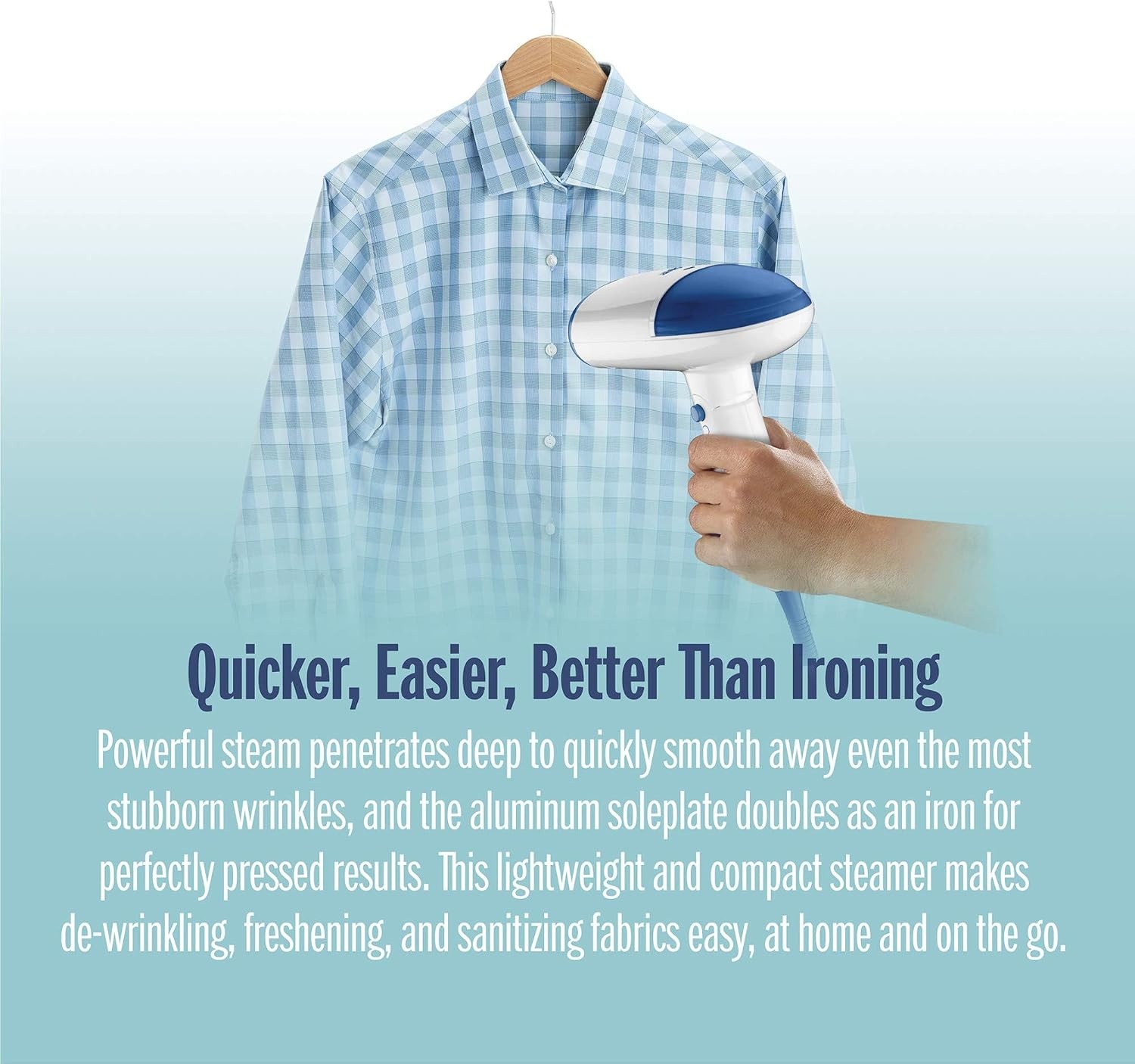 image:imageConair CompleteSteam Handheld Folding Handle Fabric Steamer