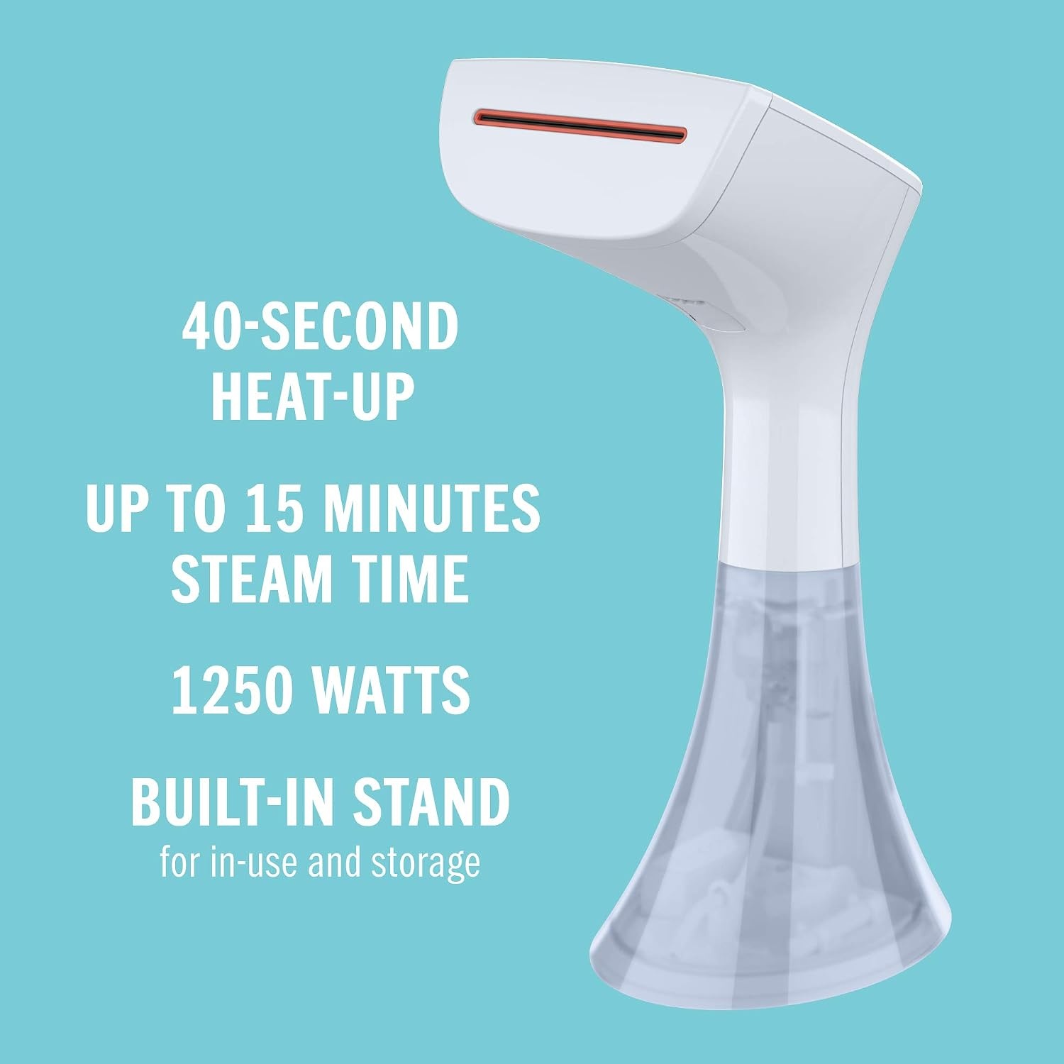 image:imageConair ExtremeSteam 1250 Watt Handheld Fabric Steamer with Advanced Heat Technology and AntiCalcification Filter White