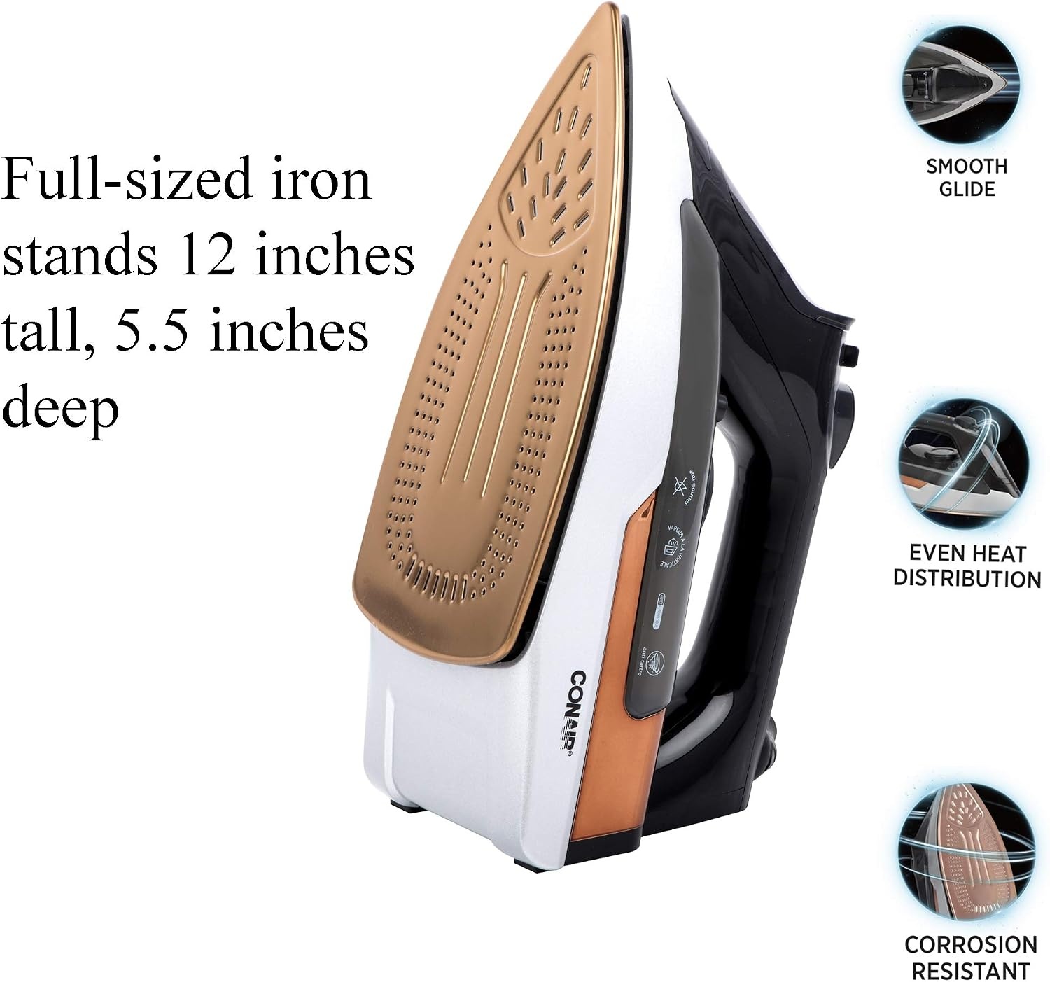 image:imageConair ExtremeSteam 1875 Watt Pro Steam Iron1875 Watts