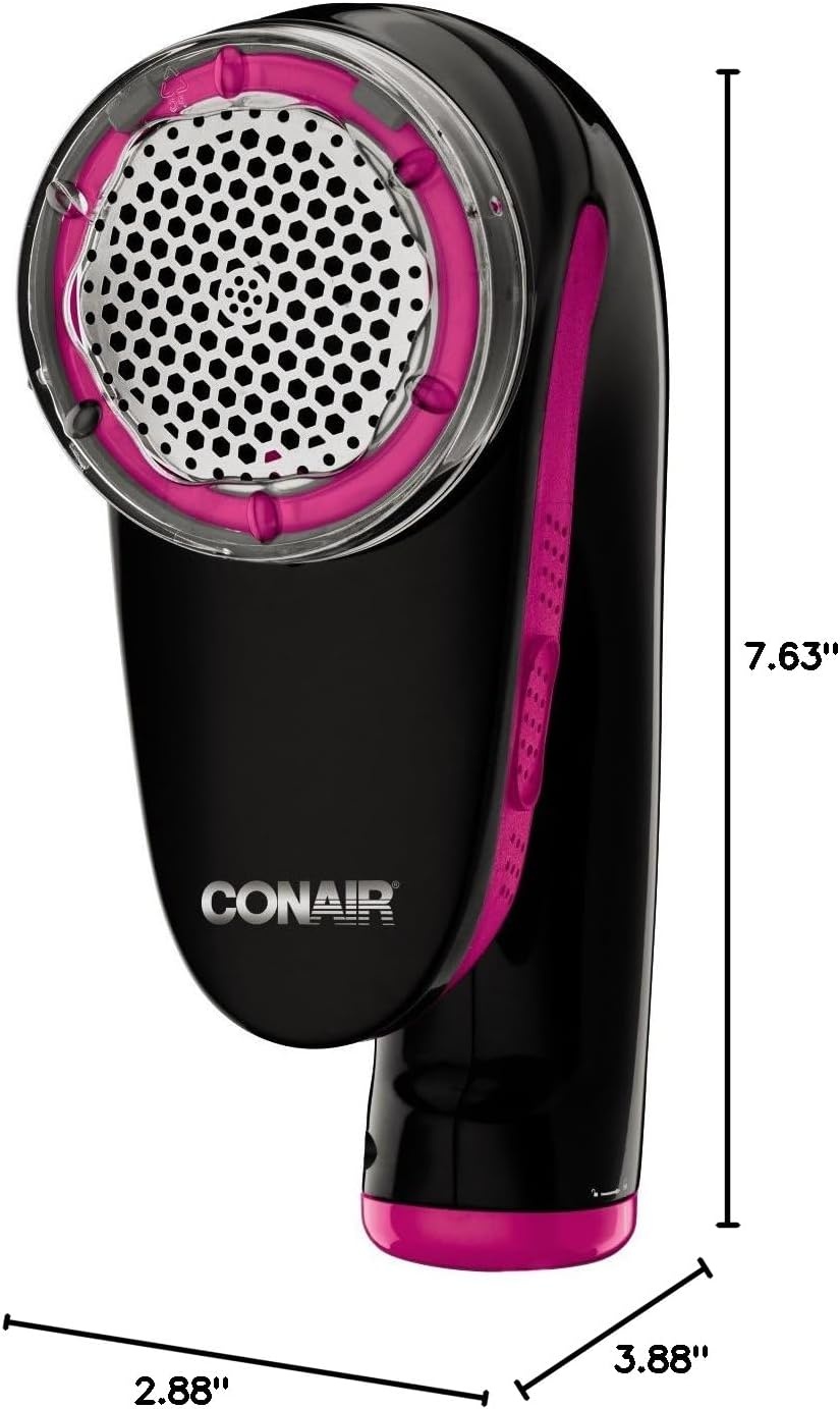 image:imageConair Fabric Defuzzer Shaver Battery Operated Black Lime GreenBlack Pink