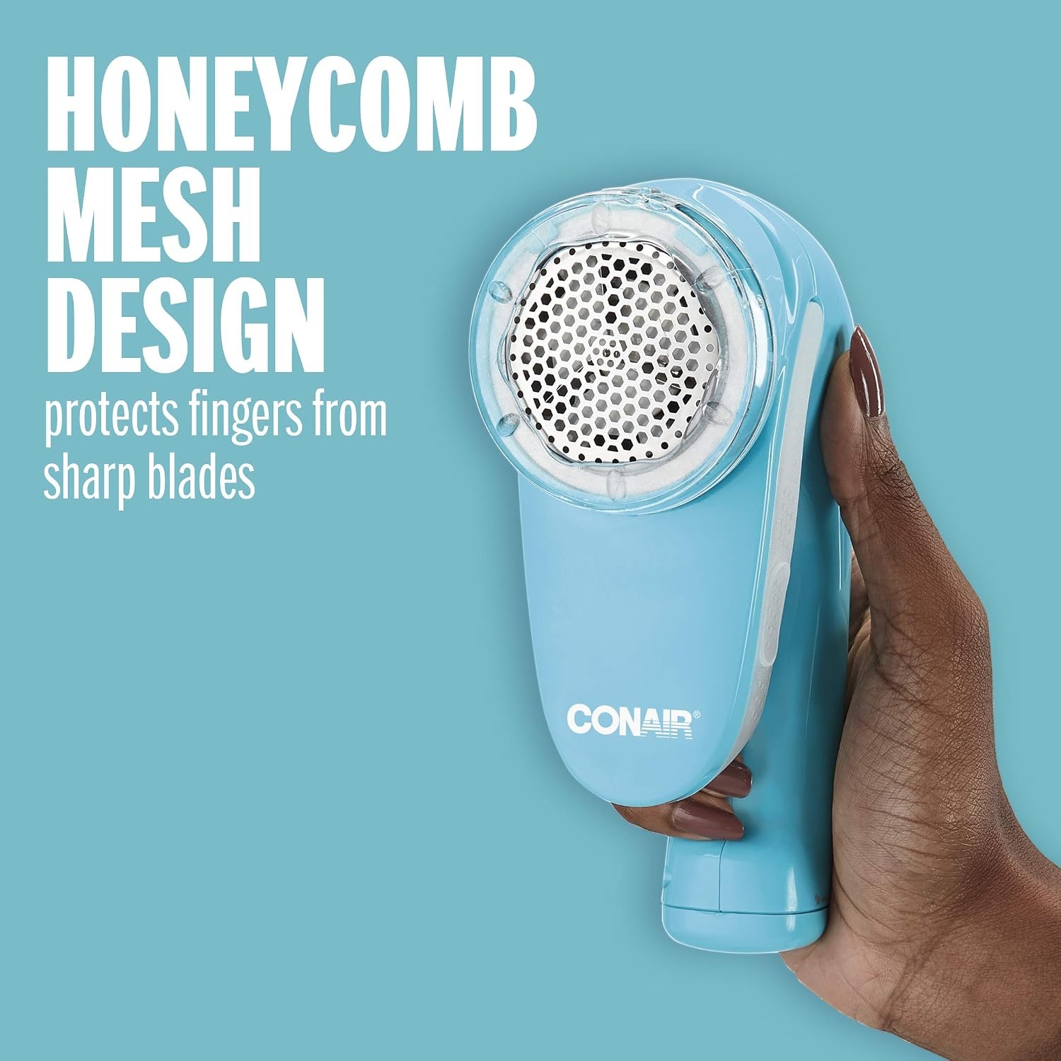 image:imageConair Fabric Shaver and Lint Remover Battery Operated Portable Fabric Shaver Blue
