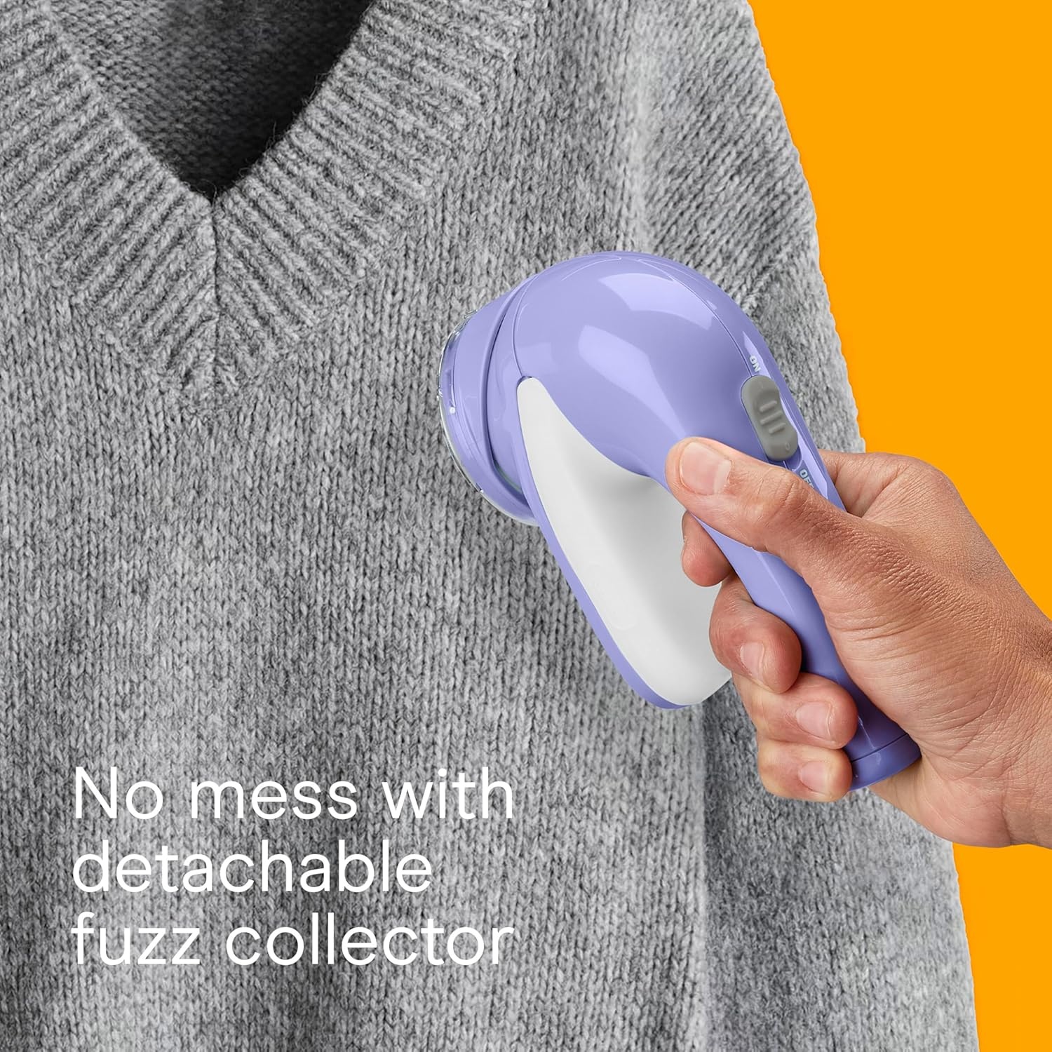 image:imageConair Fabric Shaver and Lint Remover Battery Operated Portable Fabric Shaver LavenderLavender
