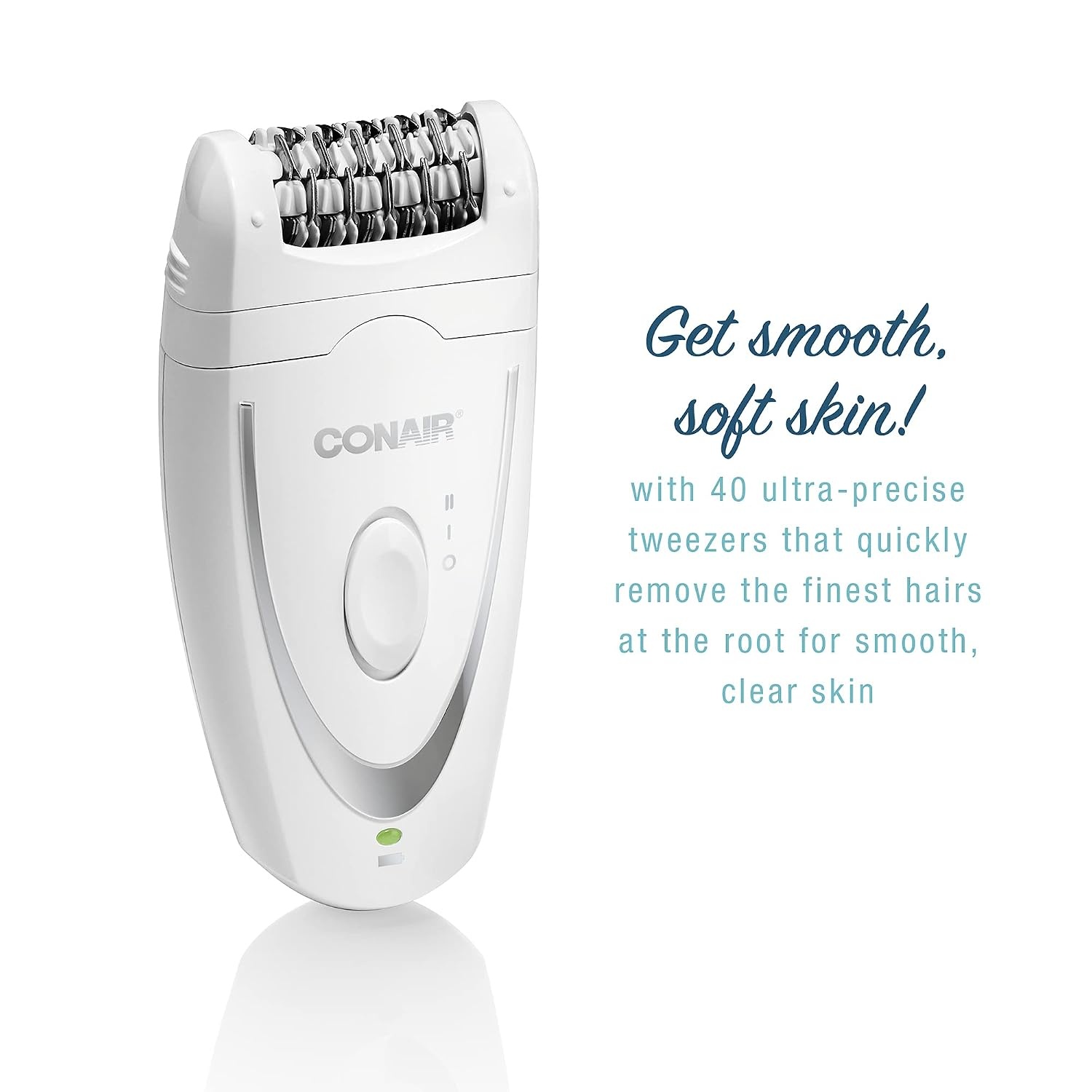 image:imageConair Full Body Epilator amp Hair Removal for Women CordlessRechargeable Perfect for Total BodyEpilator with Sensitive Skin Attachment