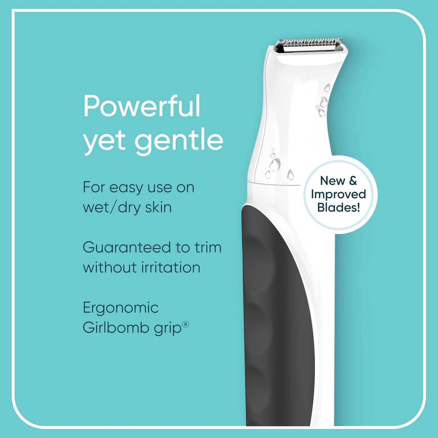 image:imageConair GIRLBOMB Bikini Trimmer for Women Trimmer for Women Electric Shaver Set for Women WetDry Lithium Ion Rechargeable