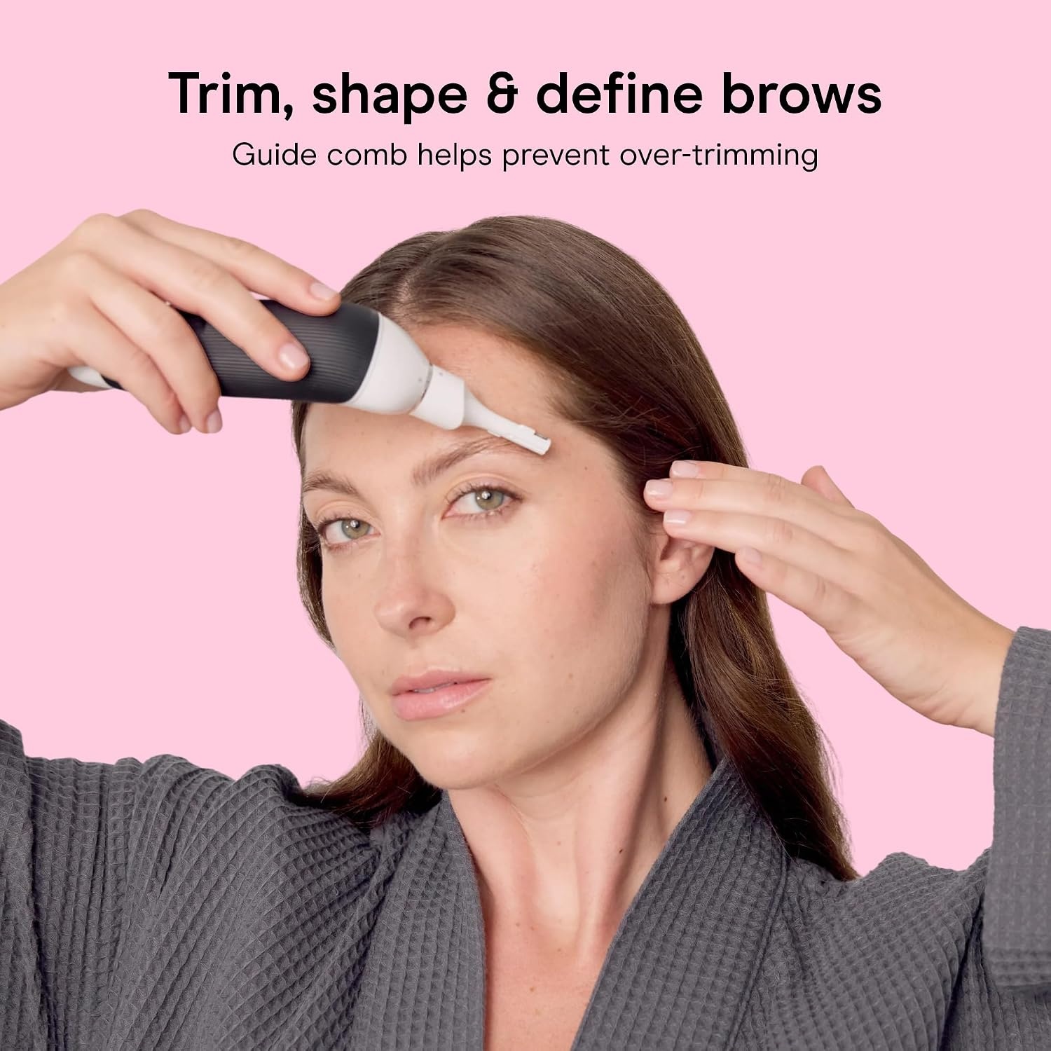 image:imageConair Girlbomb AllinOne Shave amp Trim System Foil Shaver and DualBlade Face amp Eyebrow Trimmer Bikini Trimmer for Women Gentle Hair Removal LithiumIon Rechargeable with USB Charging Cord White