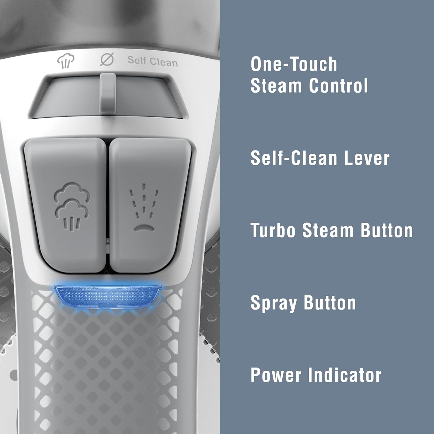 image:imageConair GlideLite Professional Iron Steam Iron for Clothes Simple OneTemp Technology FrictionFree Easy Glide SoleplateCompact Size