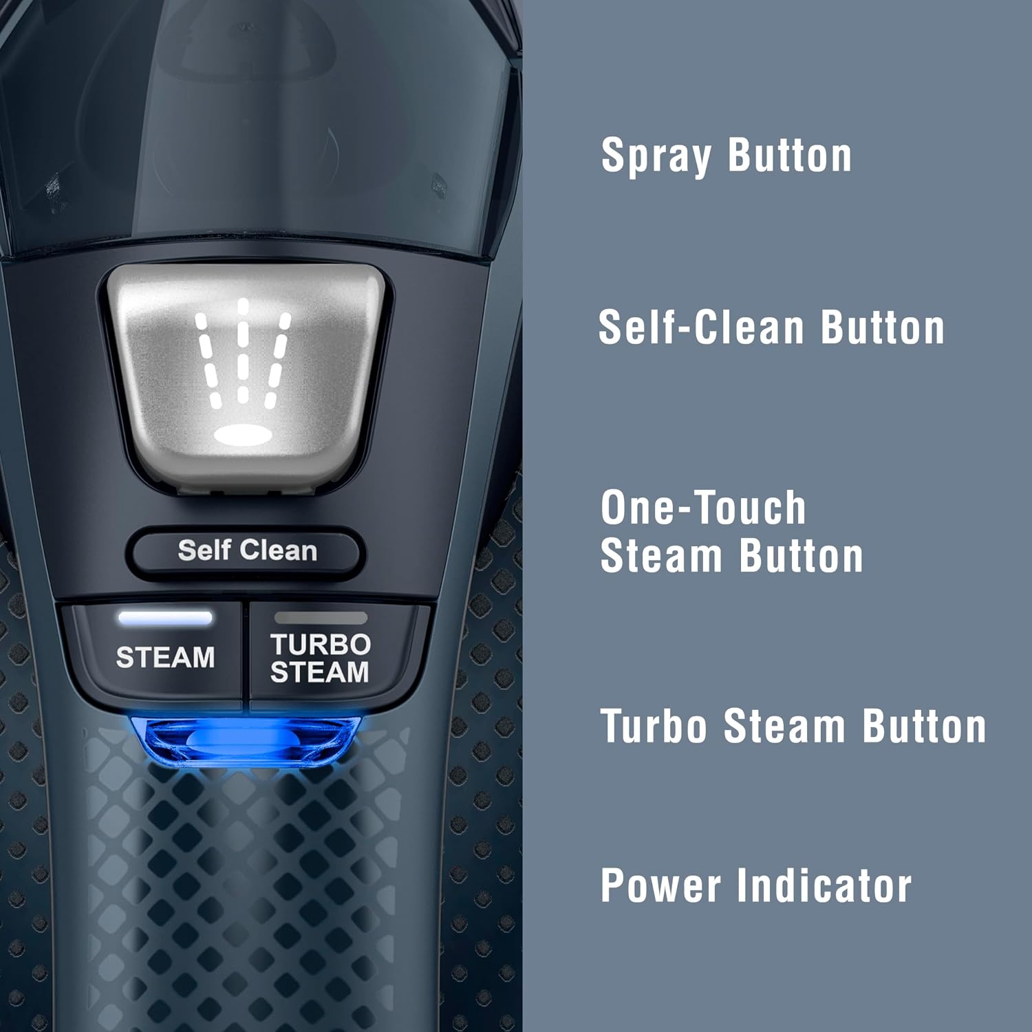 image:imageConair GlideLite Professional Iron Steam Iron for Clothes Simple OneTemp Technology FrictionFree Easy Glide SoleplateRegular Size