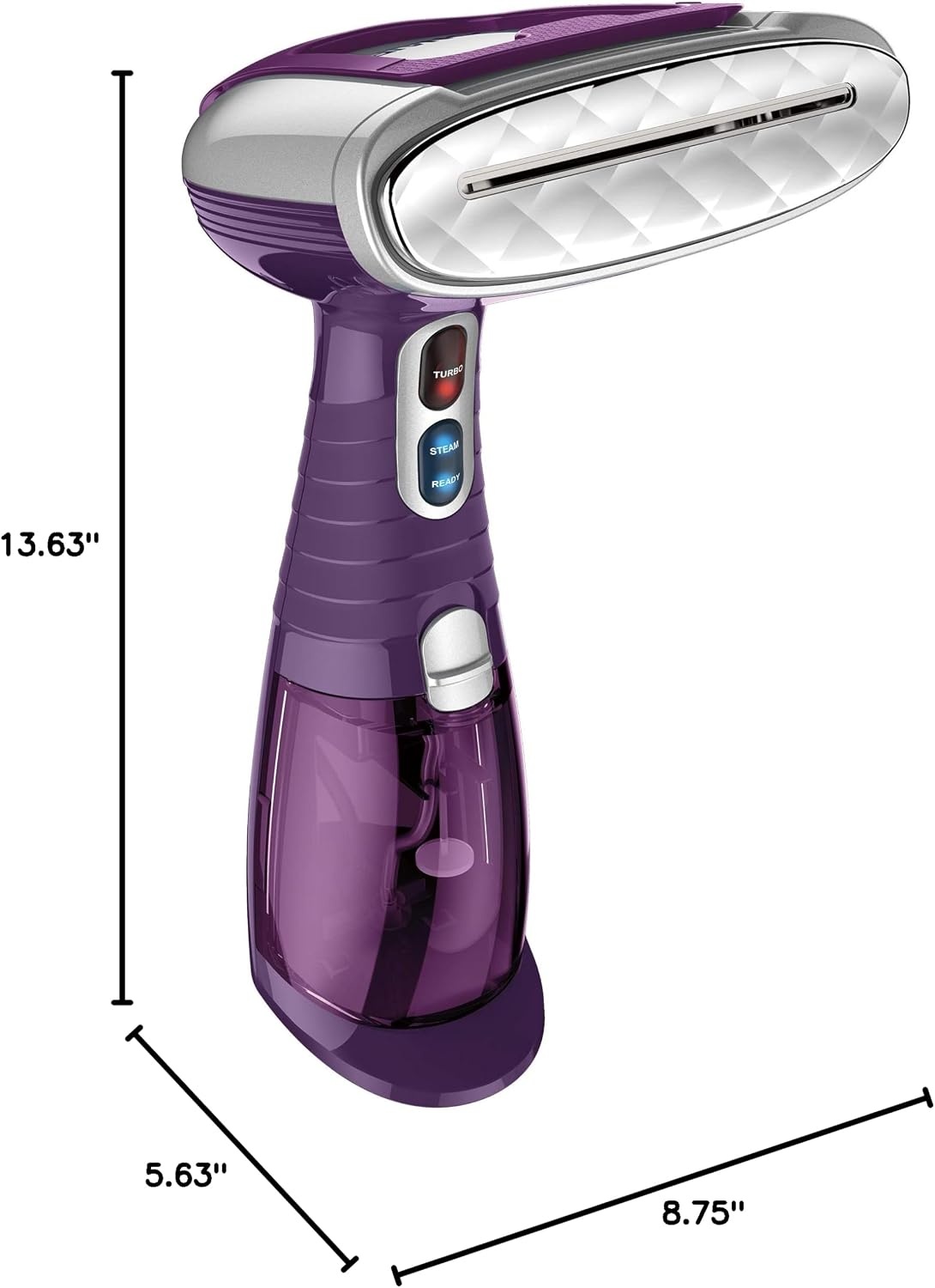 image:imageConair Handheld Garment Steamer for Clothes Turbo ExtremeSteam 1550W Portable Handheld Design Strong Penetrating Steam Amazon Exclusive in PlumHand Held Steamer Plum