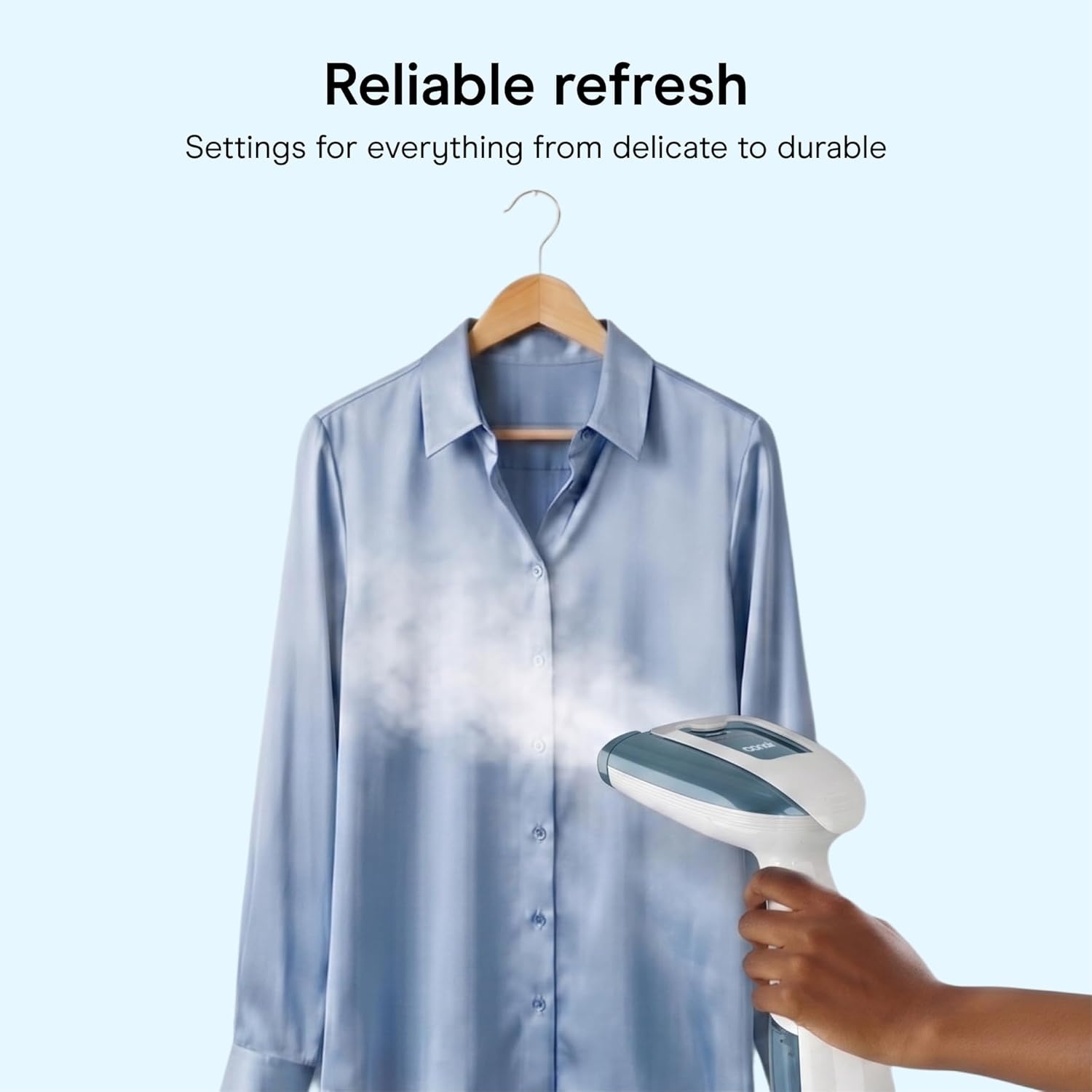 image:imageConair Handheld Garment Steamer for Clothes Turbo ExtremeSteam 1875W Fabric Steamer Portable Handheld Design Strong Penetrating Steam WhiteChampagneBlue