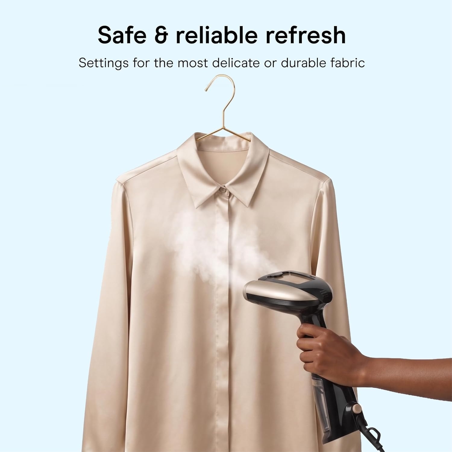image:imageConair Handheld Garment Steamer for Clothes Turbo ExtremeSteam 1875W Fabric Steamer Portable Handheld Design Strong Penetrating Steam WhiteChampagneBlack