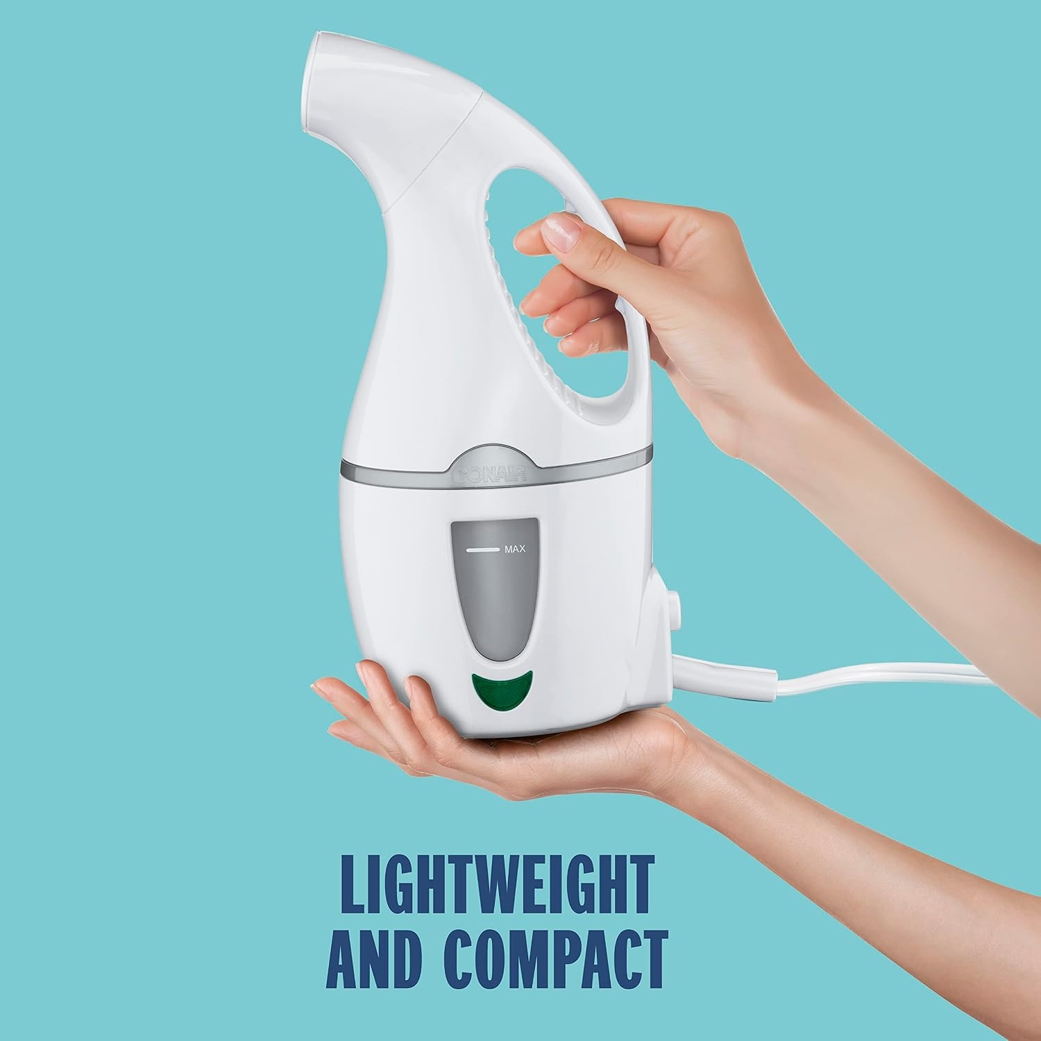image:imageConair Handheld Travel Garment Steamer for Clothes CompleteSteam 1100W For Home Office and TravelBlackAll White