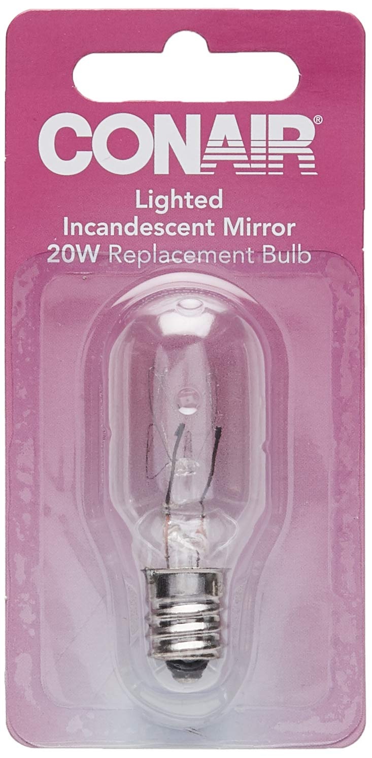 image:imageConair Incandescent Mirror Replacement Bulb 20W 1 Clear1 Count Pack of 1