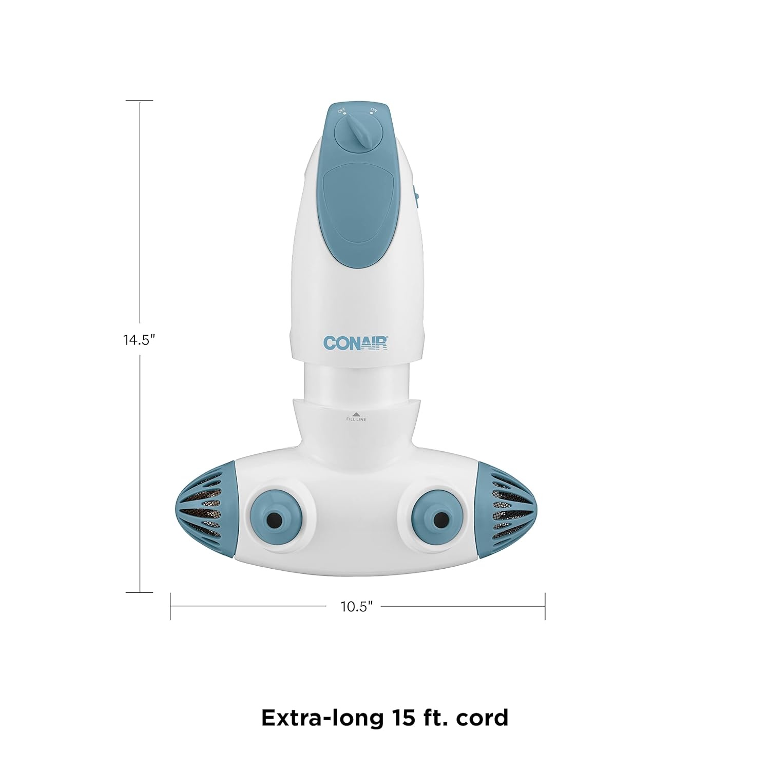 image:imageConair Jet Hydro Spa Portable Bath Spa with Dual Hydro Jets for Tub Bath Spa Jet for Tub Creates Soothing Bubbles andor Massage Spa Bath for at Home UseWhite