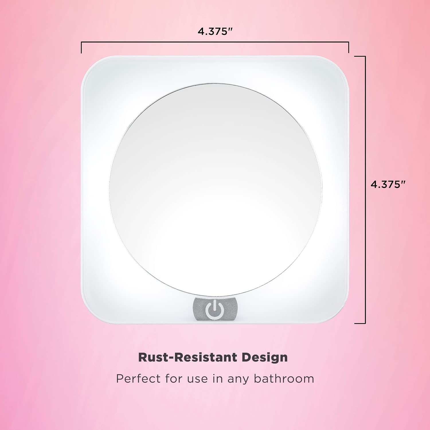 image:imageConair Lighted Makeup Mirror for Phone Selfie Ring Light and Vanity Mirror Battery Operated White18L x 44W