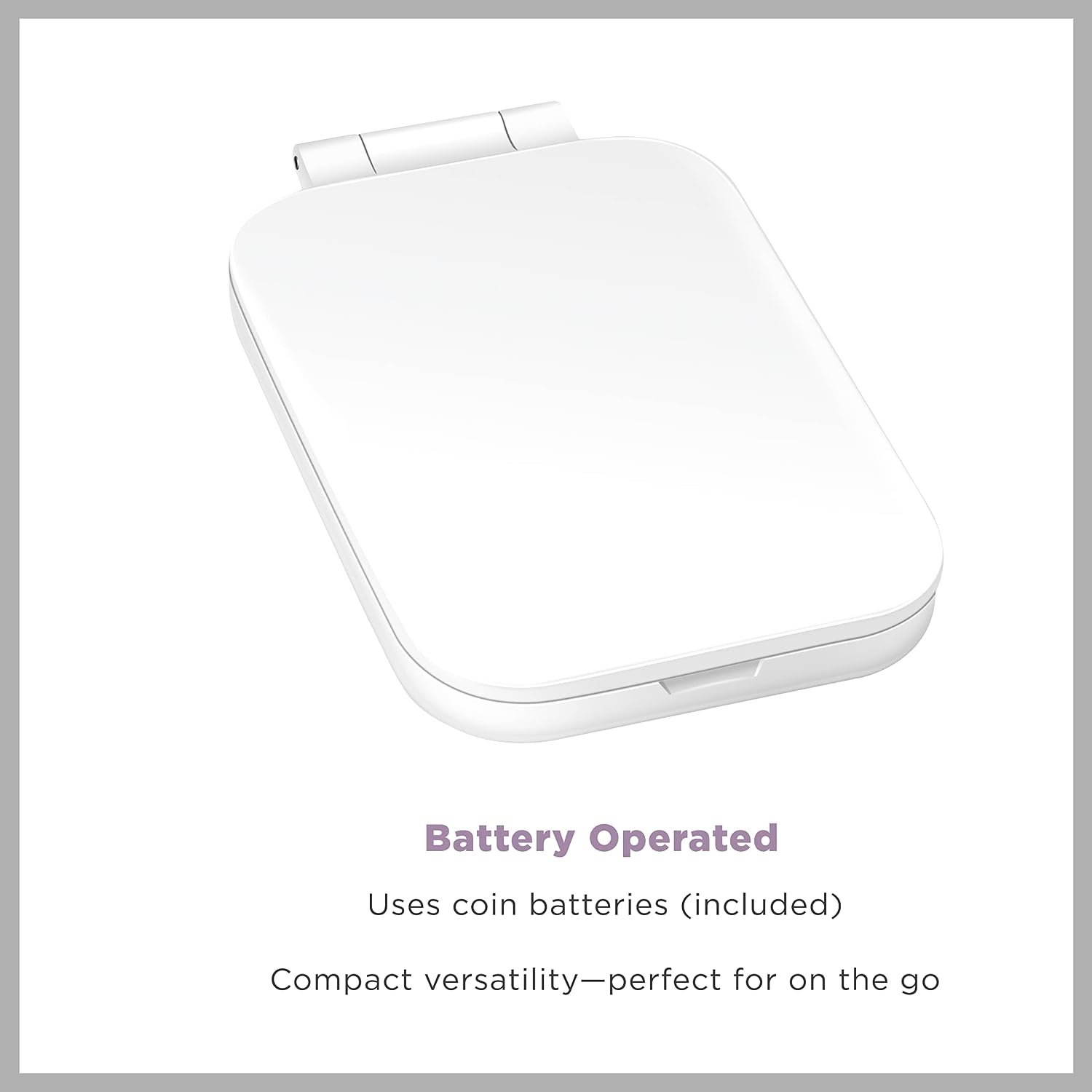 image:imageConair Lighted Makeup Mirror for Phone Selfie Ring Light and Vanity Mirror Battery Operated White47L x 3W