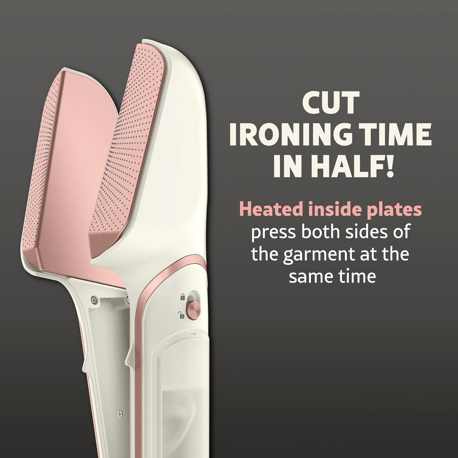 image:imageConair Steam Stylist Press Iron amp Steamer Great for Home Office or Travel 3in1 Steam Iron for Quick Wrinkle Removal Dry CleanerQuality Creasing and Pressing Made EasyWhite