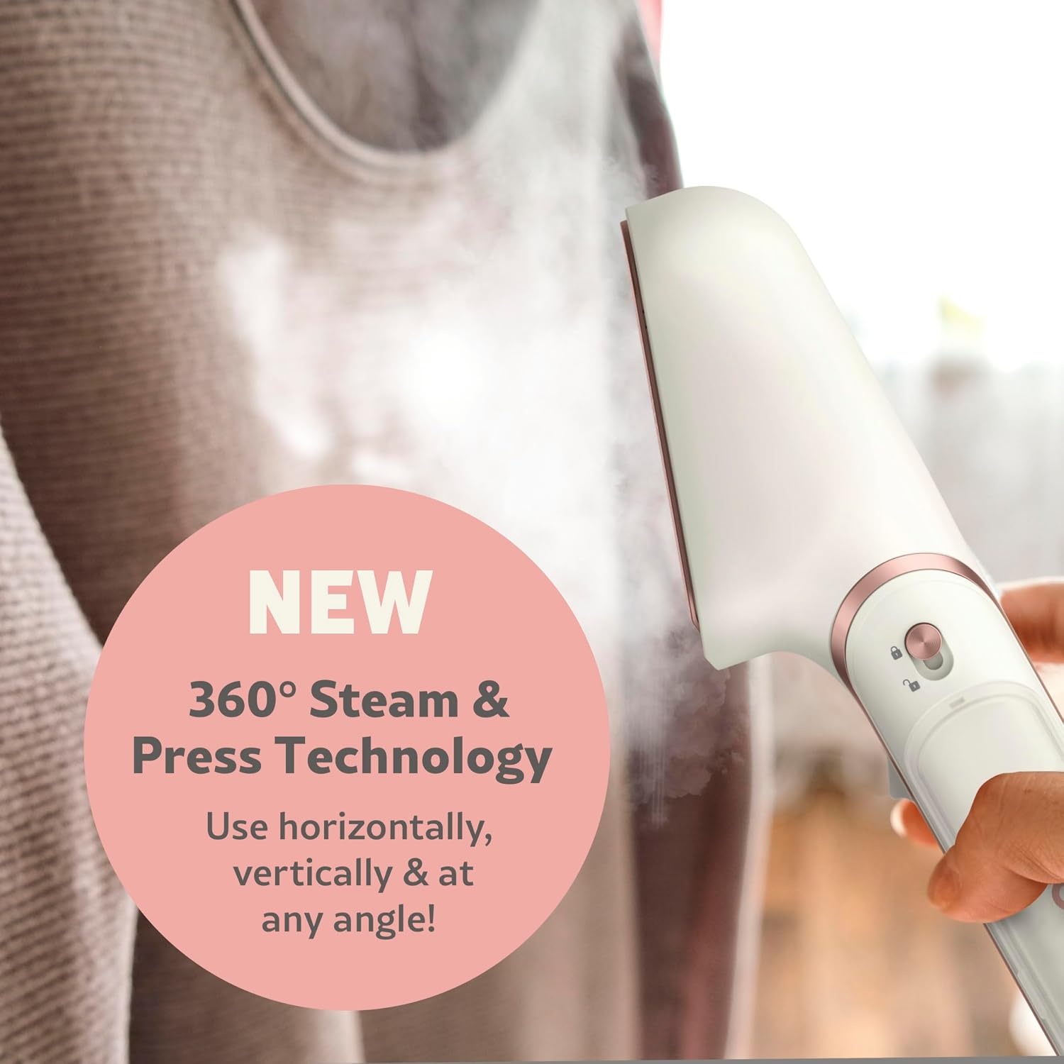image:imageConair Steam Stylist Press Iron amp Steamer Great for Home Office or Travel 3in1 Steam Iron for Quick Wrinkle Removal Dry CleanerQuality Creasing and Pressing Made EasyWhite