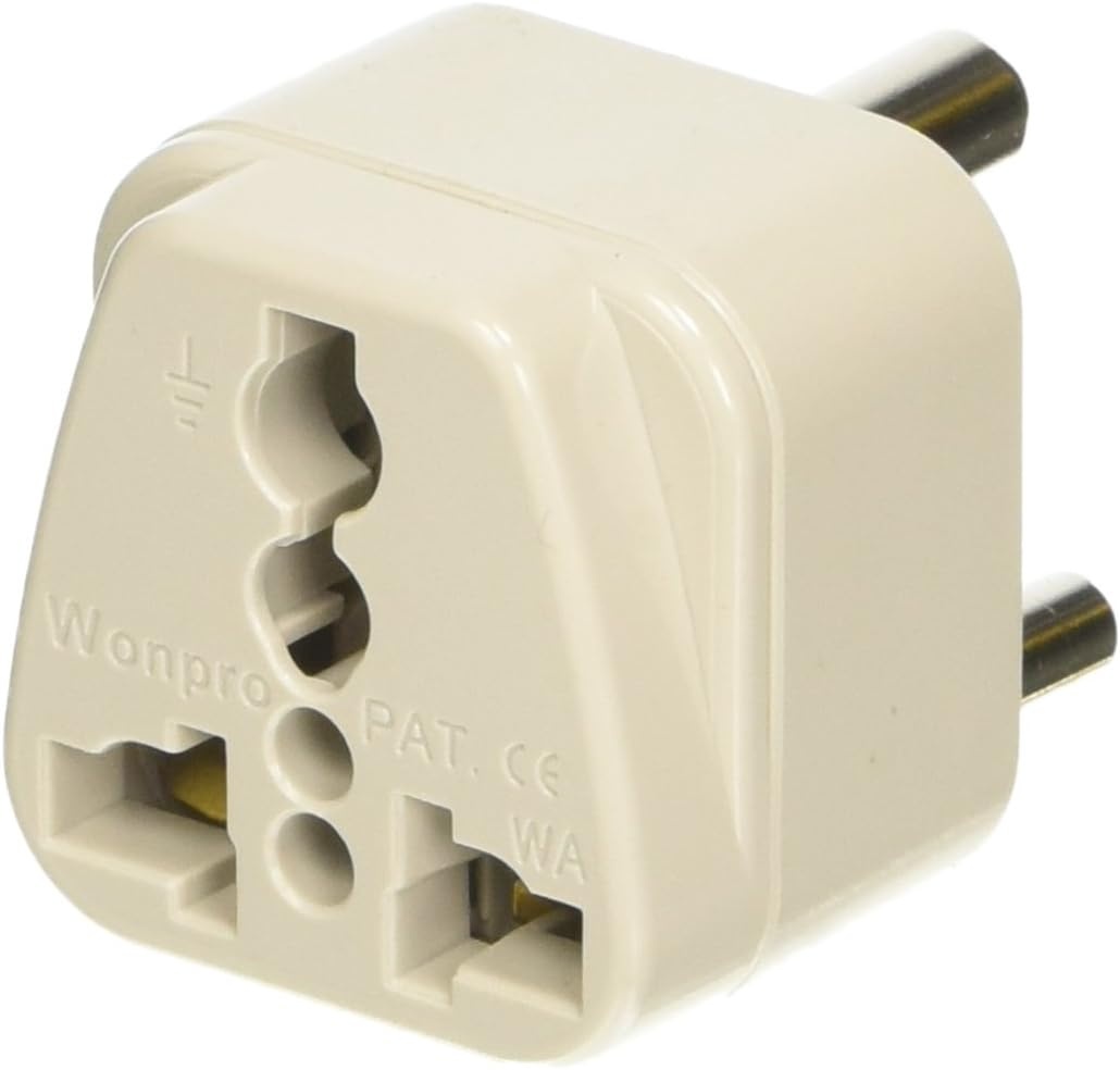 image:imageConair Travel Grounded Plug Adapter Universal Plug Adapters for Worldwide Travel by Travel Smart North America South America Japan amp CaribbeanIndia Hong Kong Parts of South Africa Singapore Large