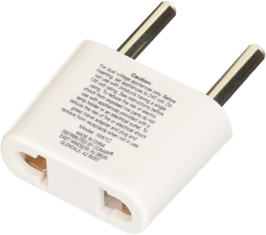 image:imageConair Travel Plug Adapter Universal Plug Adapters for Worldwide Travel by Travel Smart Southern Europe Middle East Parts of Africa Asia amp Caribbean