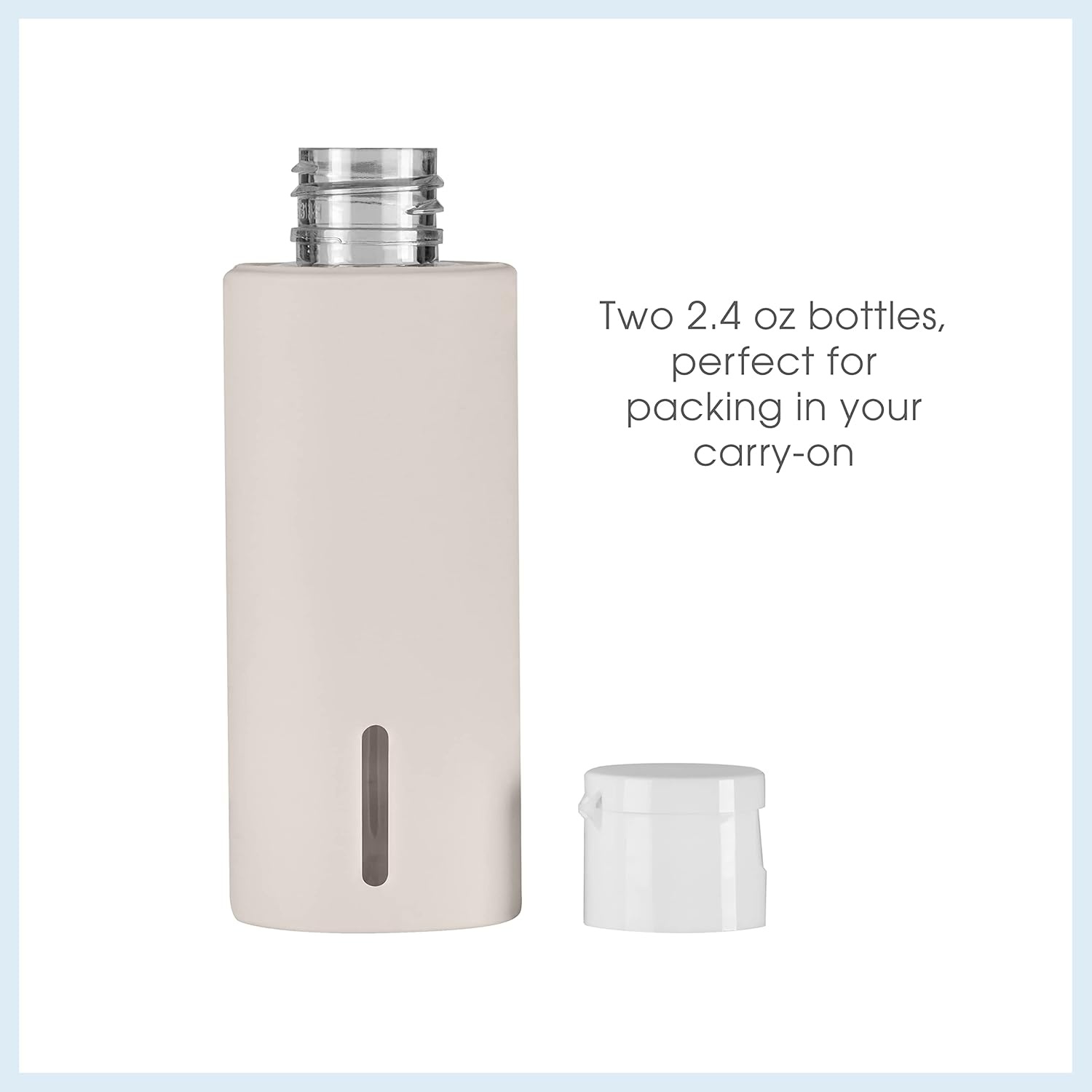 image:imageConair Travel Sized Toiletries TSA Approved Travel Bottles Travel Sized Bottles by Travel Smart 2 Piece Set