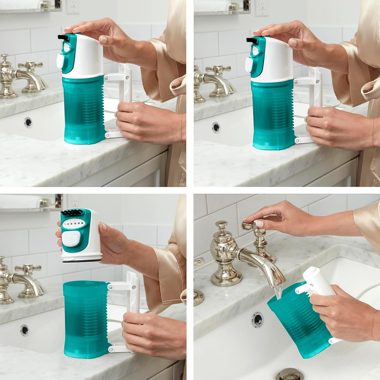 image:imageConair Travel Steamer for Clothes Mini Garment Steamer Fabric Steamer in Green by Travel Smart Packable in Carry On Luggage Dual Voltage