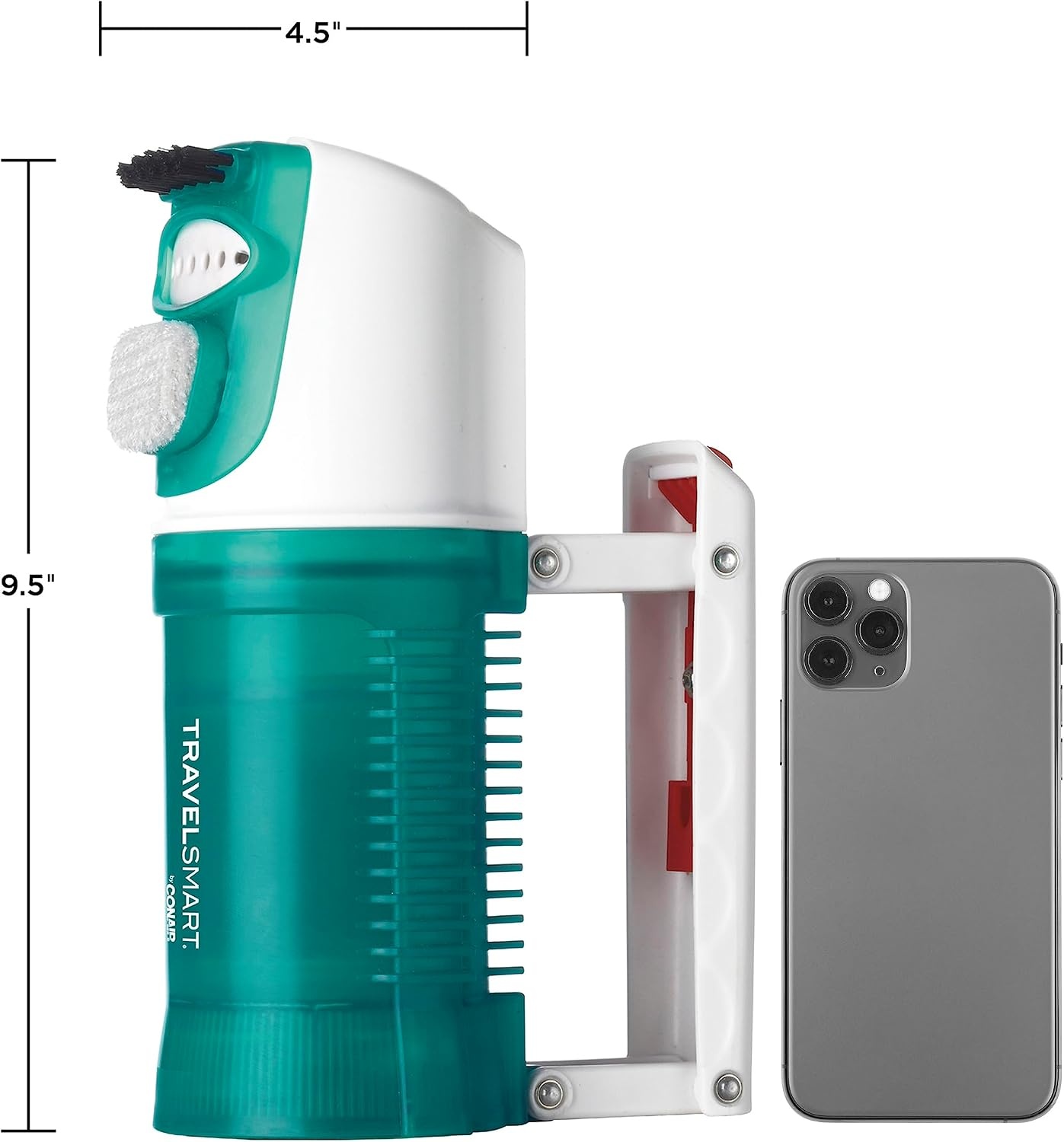 image:imageConair Travel Steamer for Clothes Mini Garment Steamer Fabric Steamer in Green by Travel Smart Packable in Carry On Luggage Dual Voltage