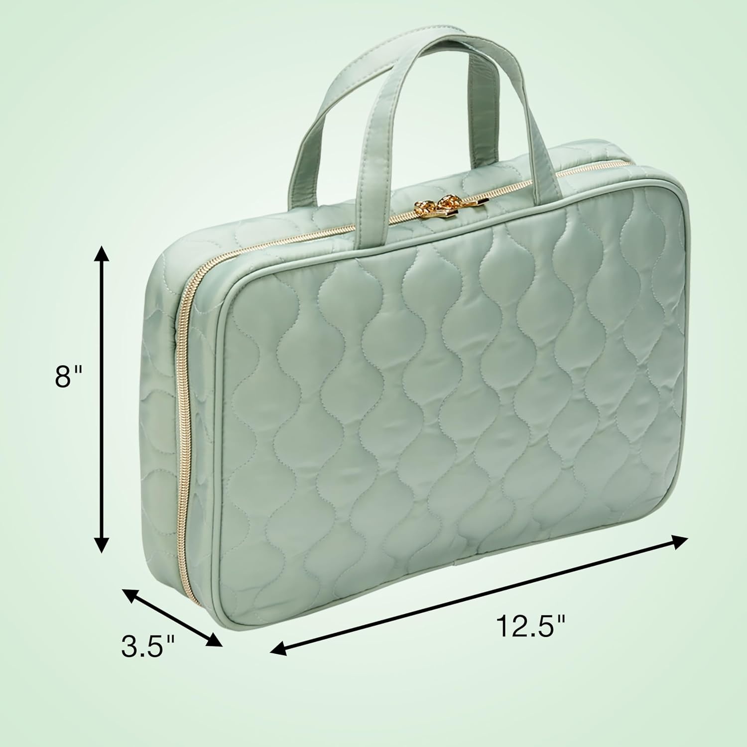 image:imageConair Travel Toiletry Bag Makeup Bag Cosmetic Bag Travel Makeup BagSage Green