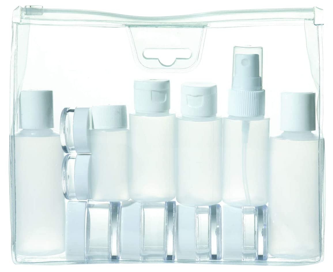 image:imageConair Travel Toiletry Bag for Women and Men Clear Bag by Travel Smart13 Piece Set