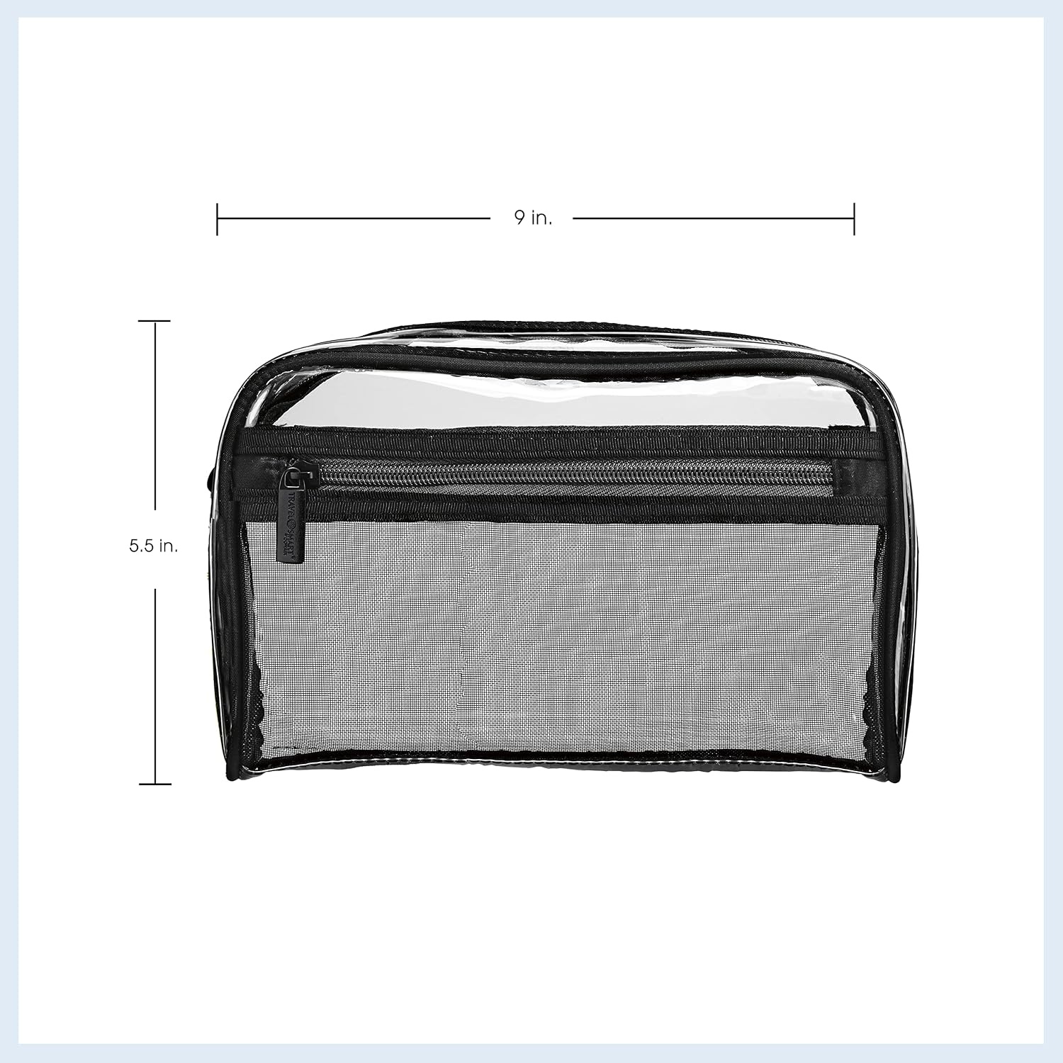 image:imageConair Travel Toiletry Bag for Women and Men Clear Bag by Travel SmartPack of 6