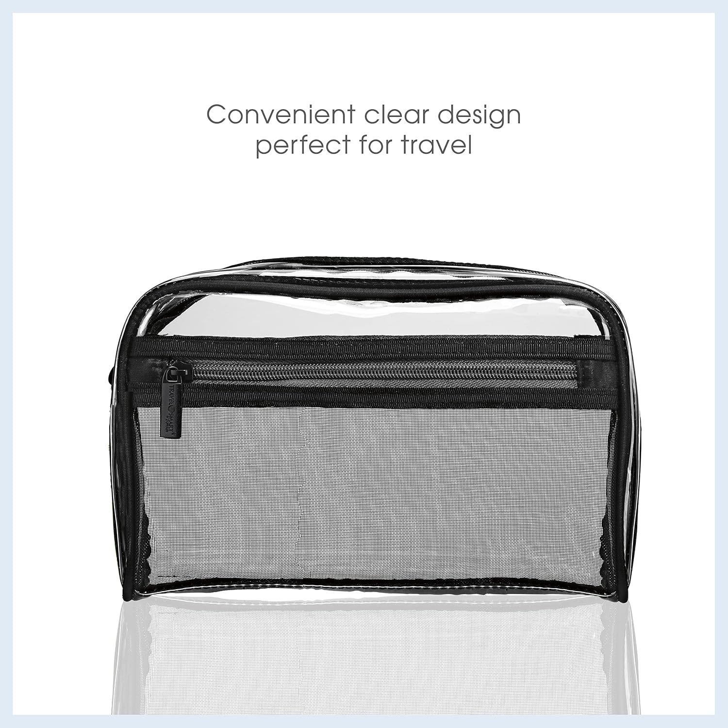 image:imageConair Travel Toiletry Bag for Women and Men Clear Bag by Travel SmartPack of 6