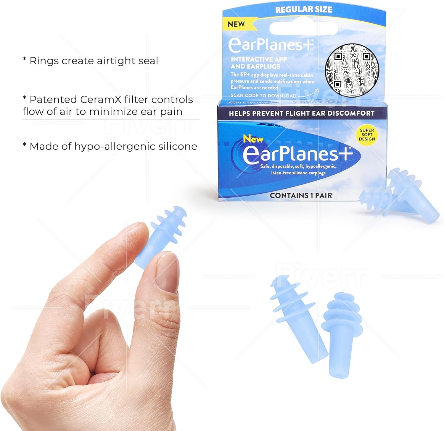 image:imageEarPlanes ChildrensAdult Small 1 pairpackage