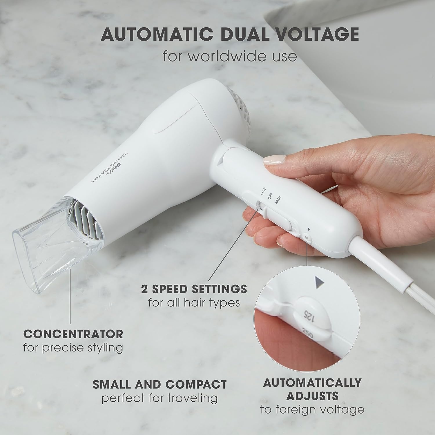 image:imageMINI PRO TRAVEL HAIR DRYER1 Count Pack of 3
