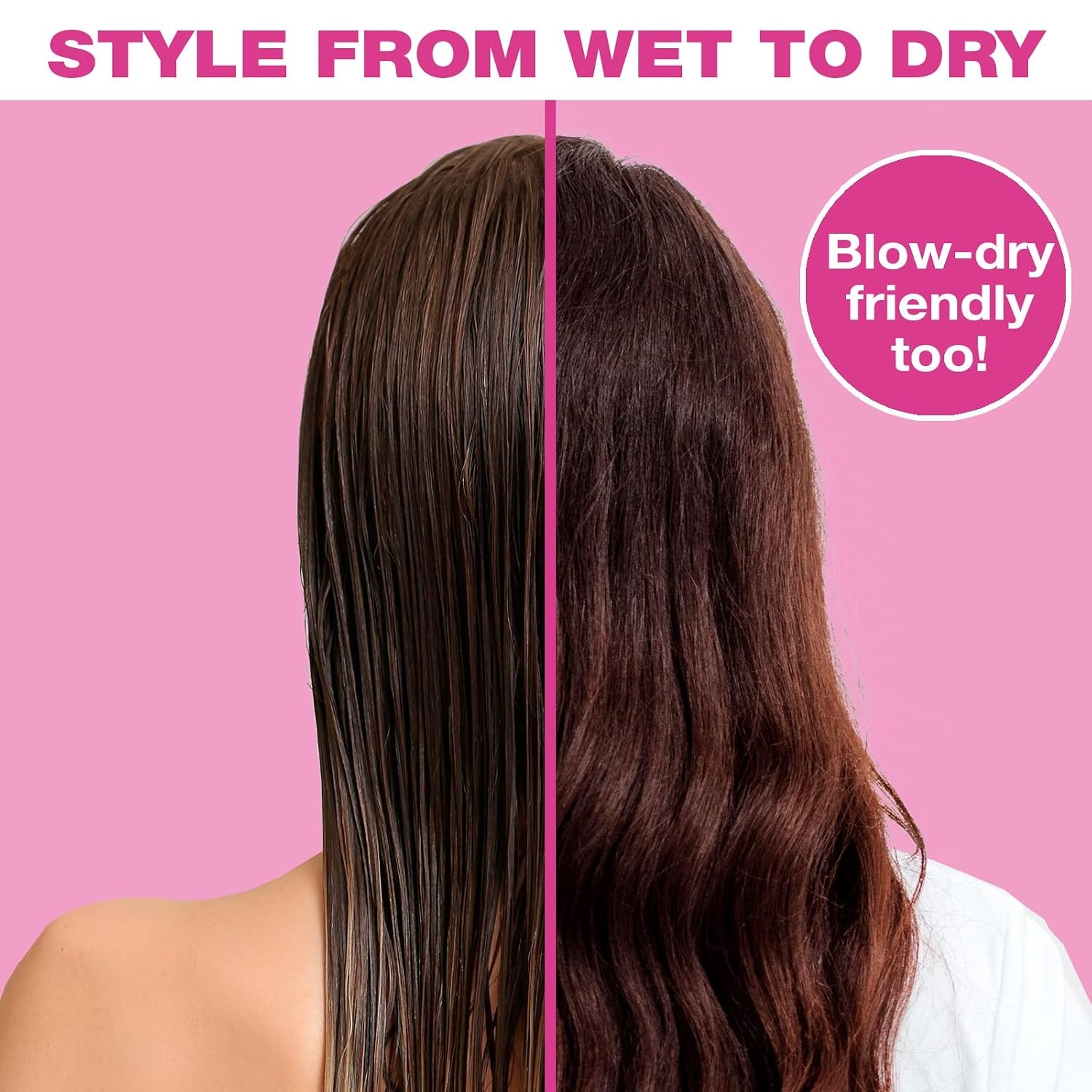 image:imageThe Knot Dr hair brush by Conair Detangling hair brush Removes Knots and Tangles in wet or dry Hair hair brushes for women PinkHot Pink