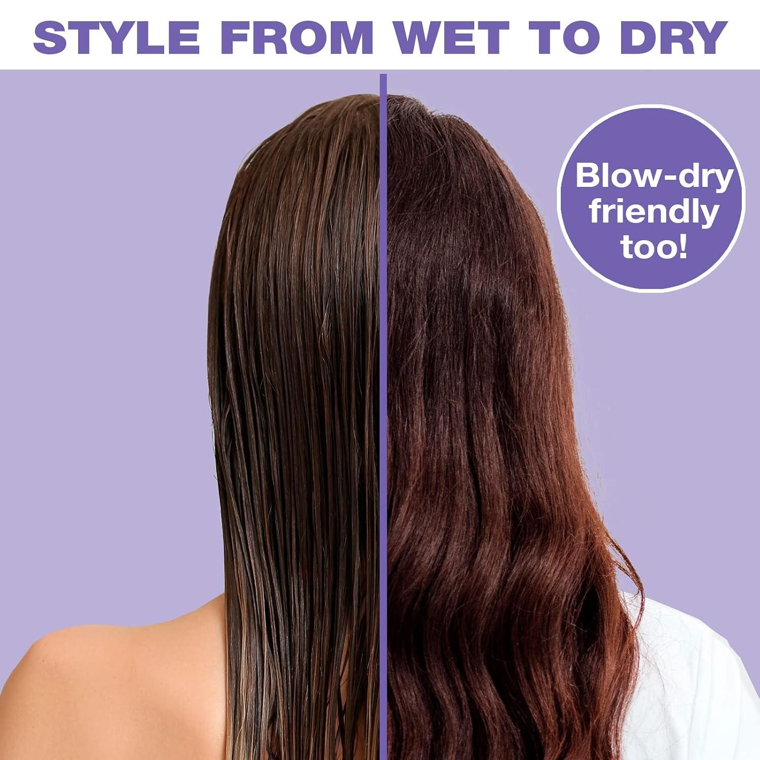 image:imageThe Knot Dr hair brush by Conair Detangling hair brush Removes Knots and Tangles in wet or dry Hair hair brushes for women PinkPurple