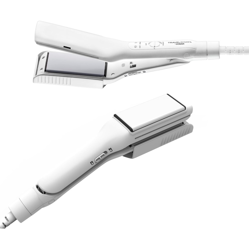 image:imageConair 2in1 Travel and Flat Mini Iron for Clothes Hair Straightener2in1 ClothingHair Iron