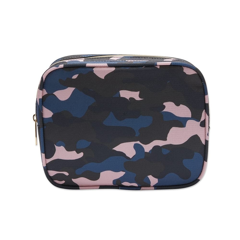 image:imageConair 5 Piece Toiletry and Cosmetic Bag Set Under 30 Includes 1 Large Weekender Bag and 4 Organizer Bags in Blue Swirl Prints Pack of 2Blue  Pink  Black Camo