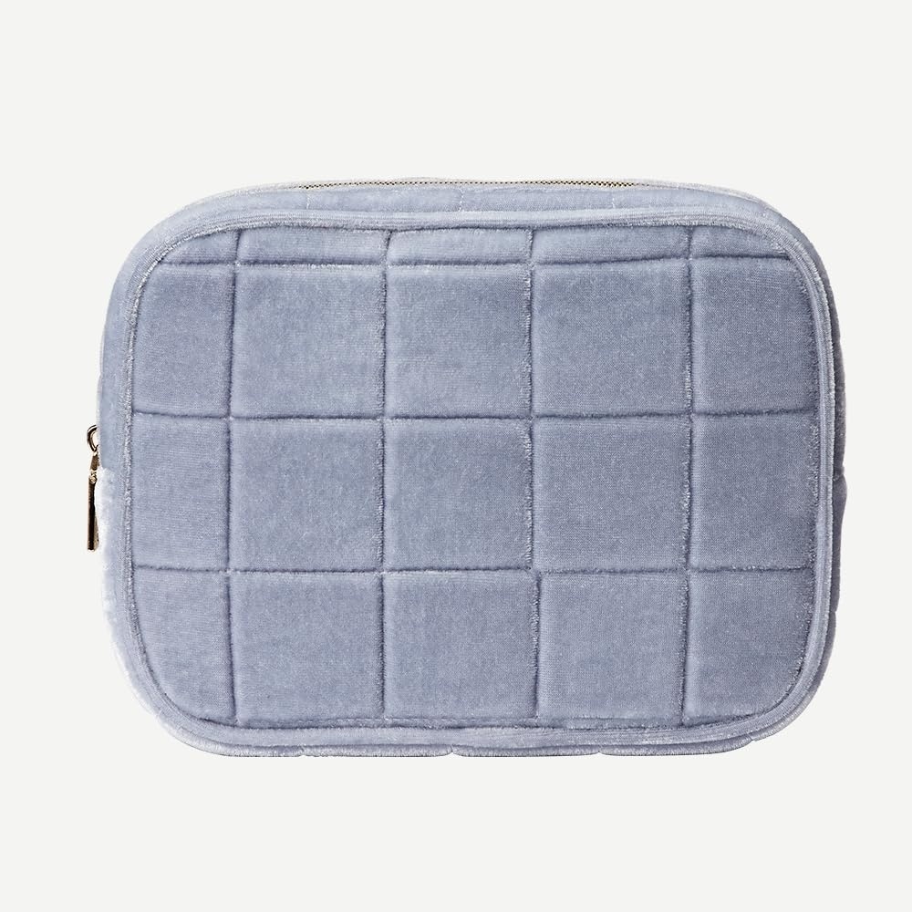 image:imageConair 5 Piece Toiletry and Cosmetic Bag Set Under 30 Includes 1 Large Weekender Bag and 4 Organizer Bags in Blue Swirl Prints Pack of 2Frosty Blue