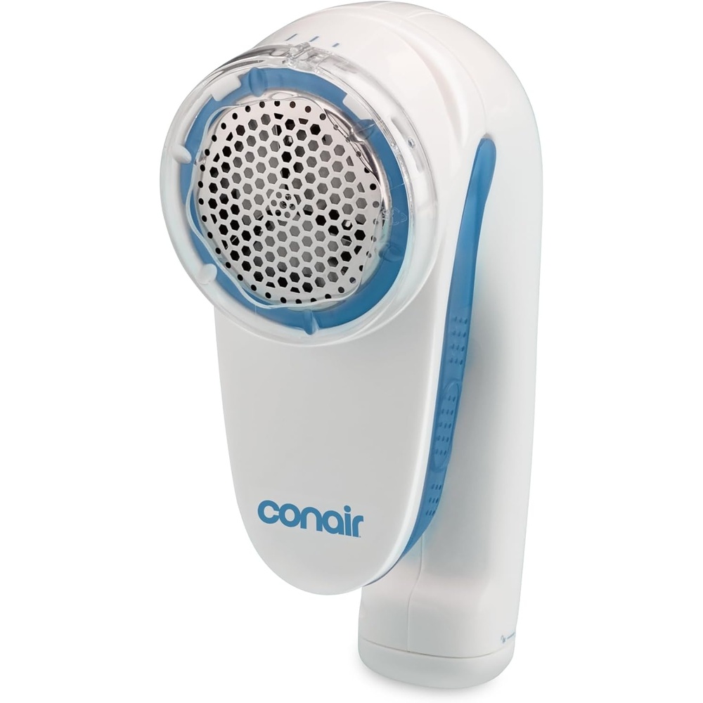 image:imageConair Fabric Shaver and Lint Remover BatteryOperated Portable Clothes Shaver with 3 Settings Fuzz Remover for Sweaters Clothing and Furniture Large 2Inch Shaving Head White Safely removes fuzz and pilling with 3 depth settings for sweaters and upholstery WhiteLavender Model CLS1X2White