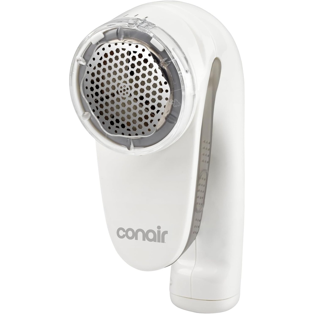 image:imageConair Fabric Shaver and Lint Remover Rechargeable Portable Clothes Shaver with 3 Settings Fuzz Remover for Sweaters Clothing and Furniture Large 2Inch Shaving Head WhitePack of 1