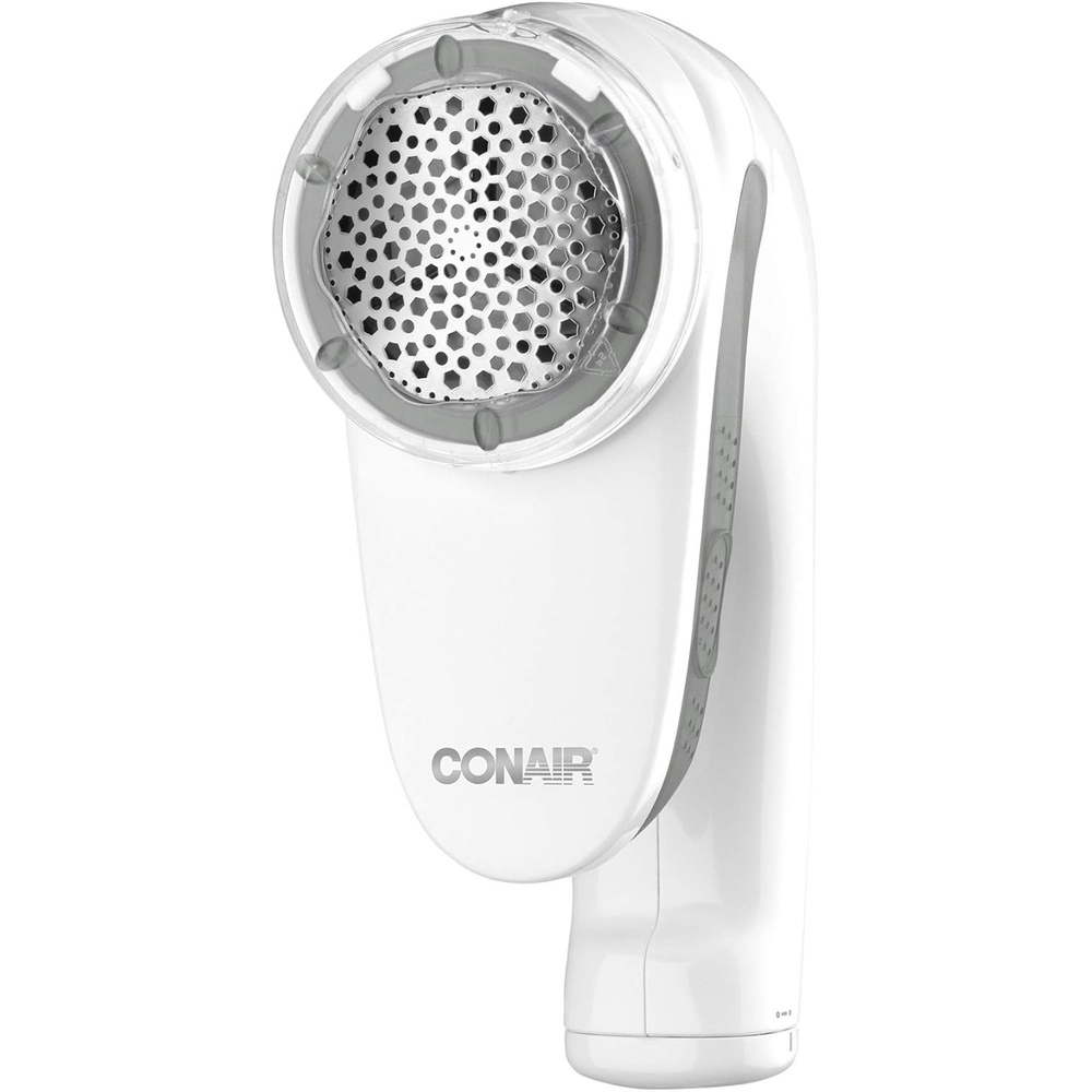 image:imageConair Fabric Shaver and Lint Remover Rechargeable Portable Clothes Shaver with 3 Settings Fuzz Remover for Sweaters Clothing and Furniture Large 2Inch Shaving Head WhitePack of 6