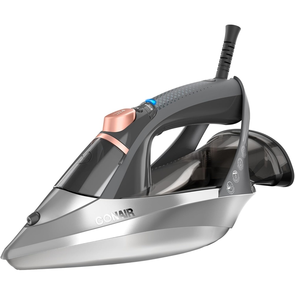 image:imageConair GlideLite Professional Iron Steam Iron for Clothes Simple OneTemp Technology FrictionFree Easy Glide SoleplateProfessional Size
