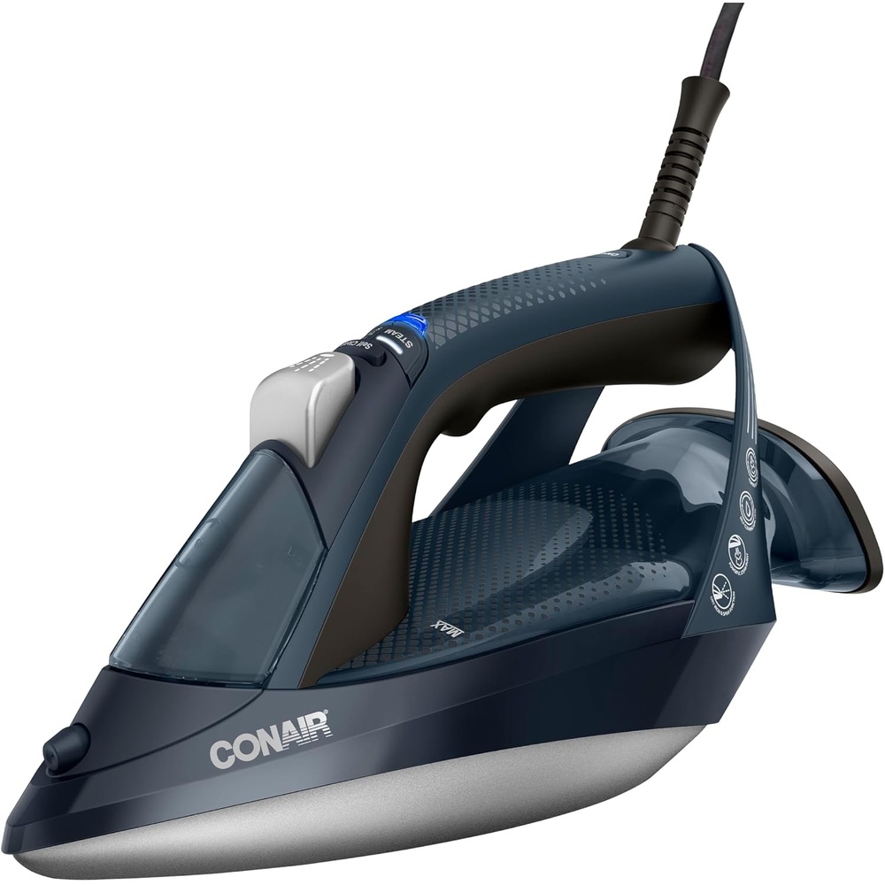 image:imageConair GlideLite Professional Iron Steam Iron for Clothes Simple OneTemp Technology FrictionFree Easy Glide SoleplateRegular Size
