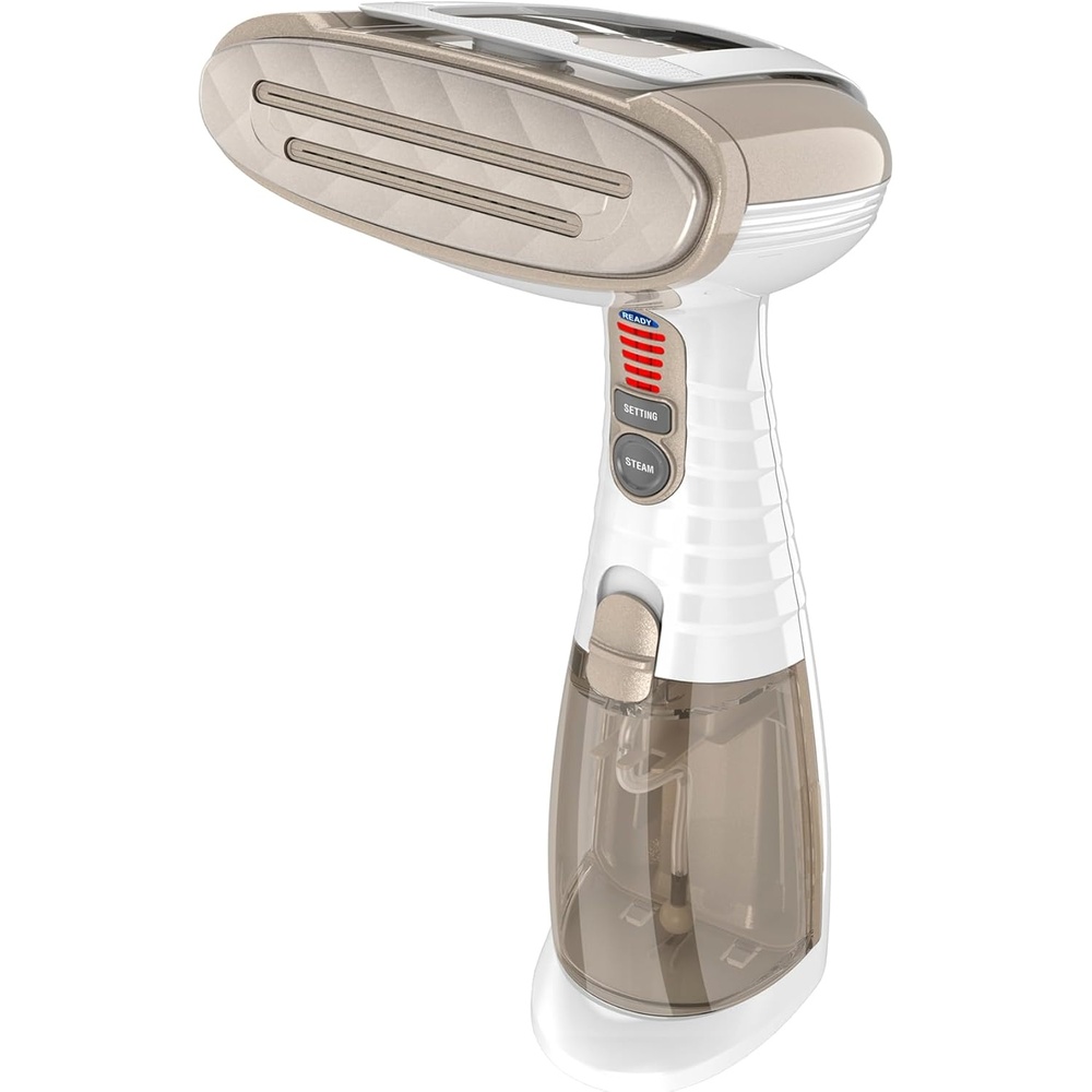 image:imageConair Handheld Garment Steamer for Clothes Turbo ExtremeSteam 1875W Fabric Steamer Portable Handheld Design Strong Penetrating Steam Amazon Exclusive BlackWhite