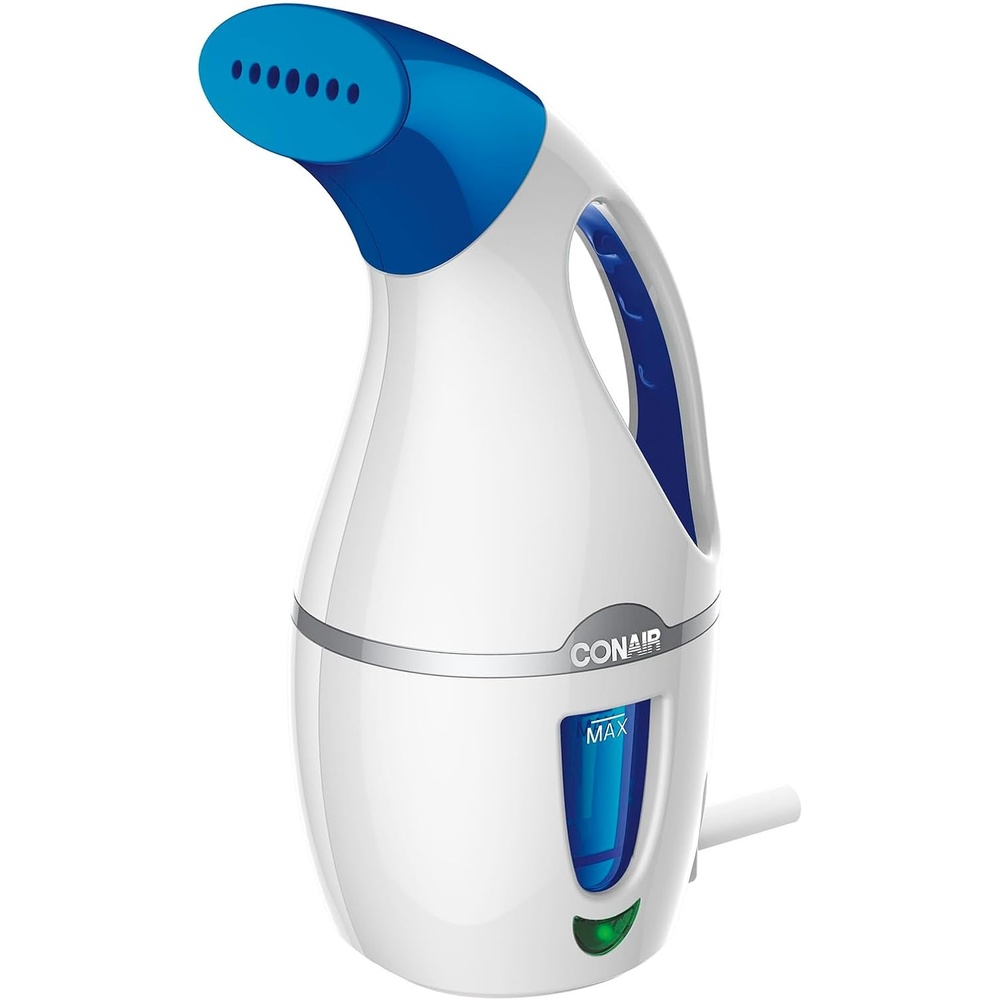 image:imageConair Handheld Travel Garment Steamer for Clothes CompleteSteam 1100W For Home Office and TravelBlackWhite  Blue