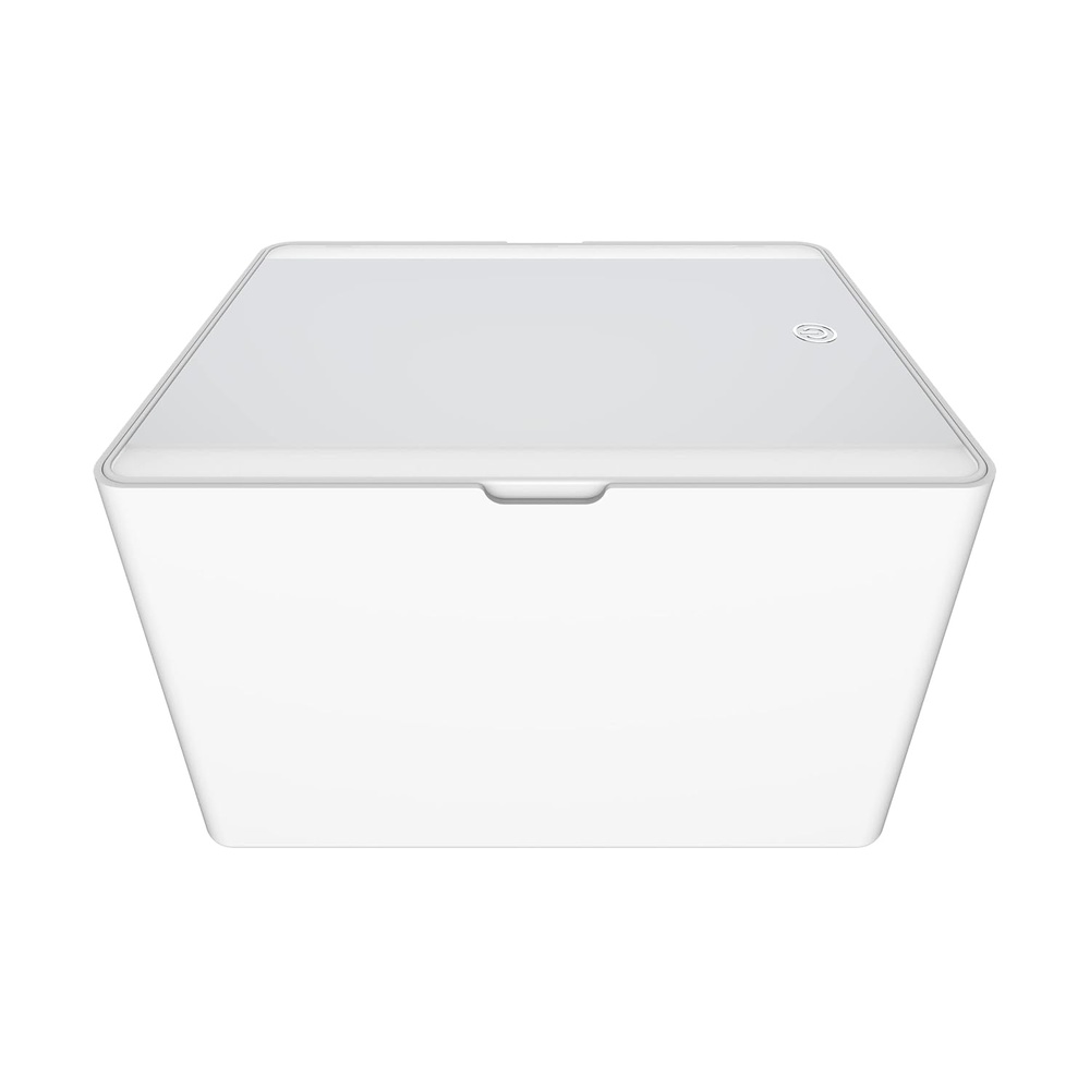 image:imageConair Lighted Makeup Mirror Makeup Organizer with Mirror Storage Box Battery Operated in Glossy White